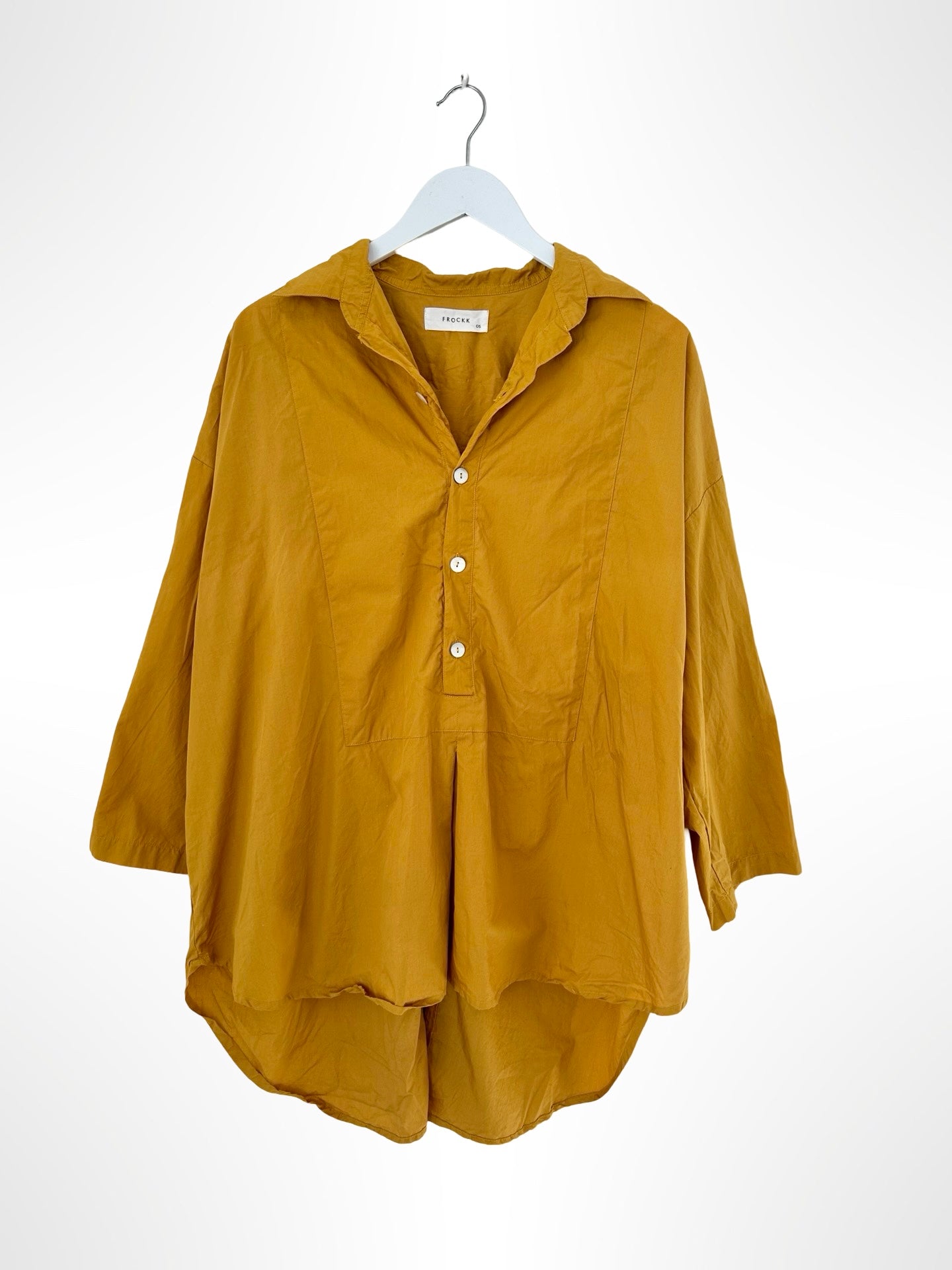 megan shirt - turmeric cotton Apparel