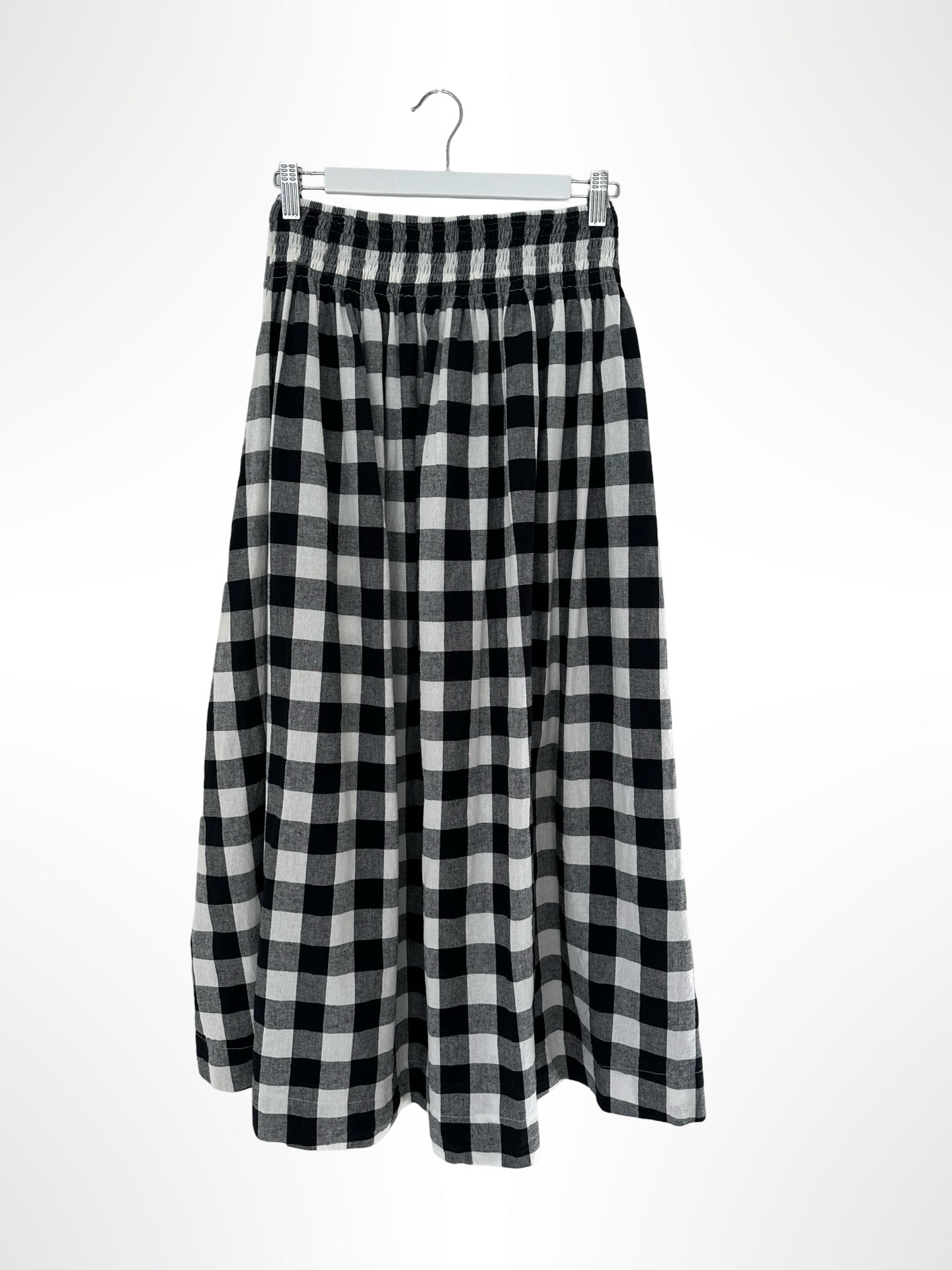 lulu skirt - black check Apparel