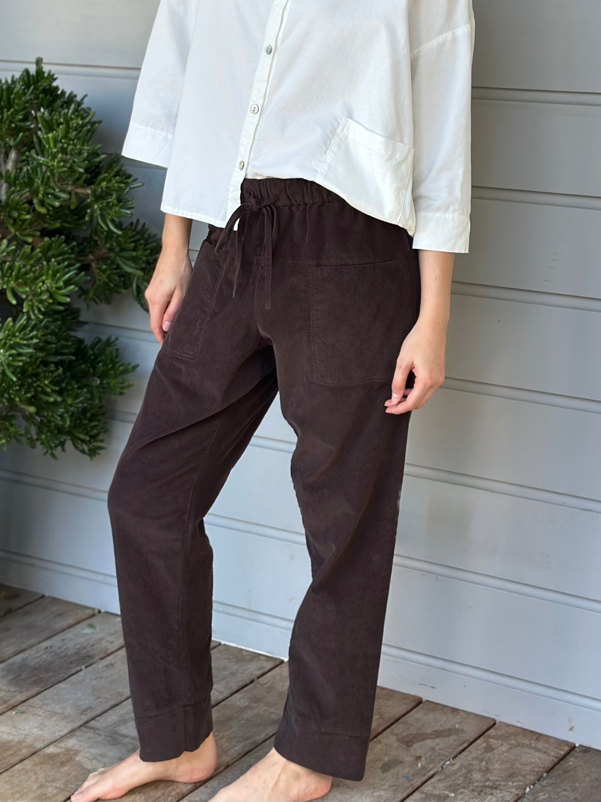 darcy pants - chocolate cord Apparel