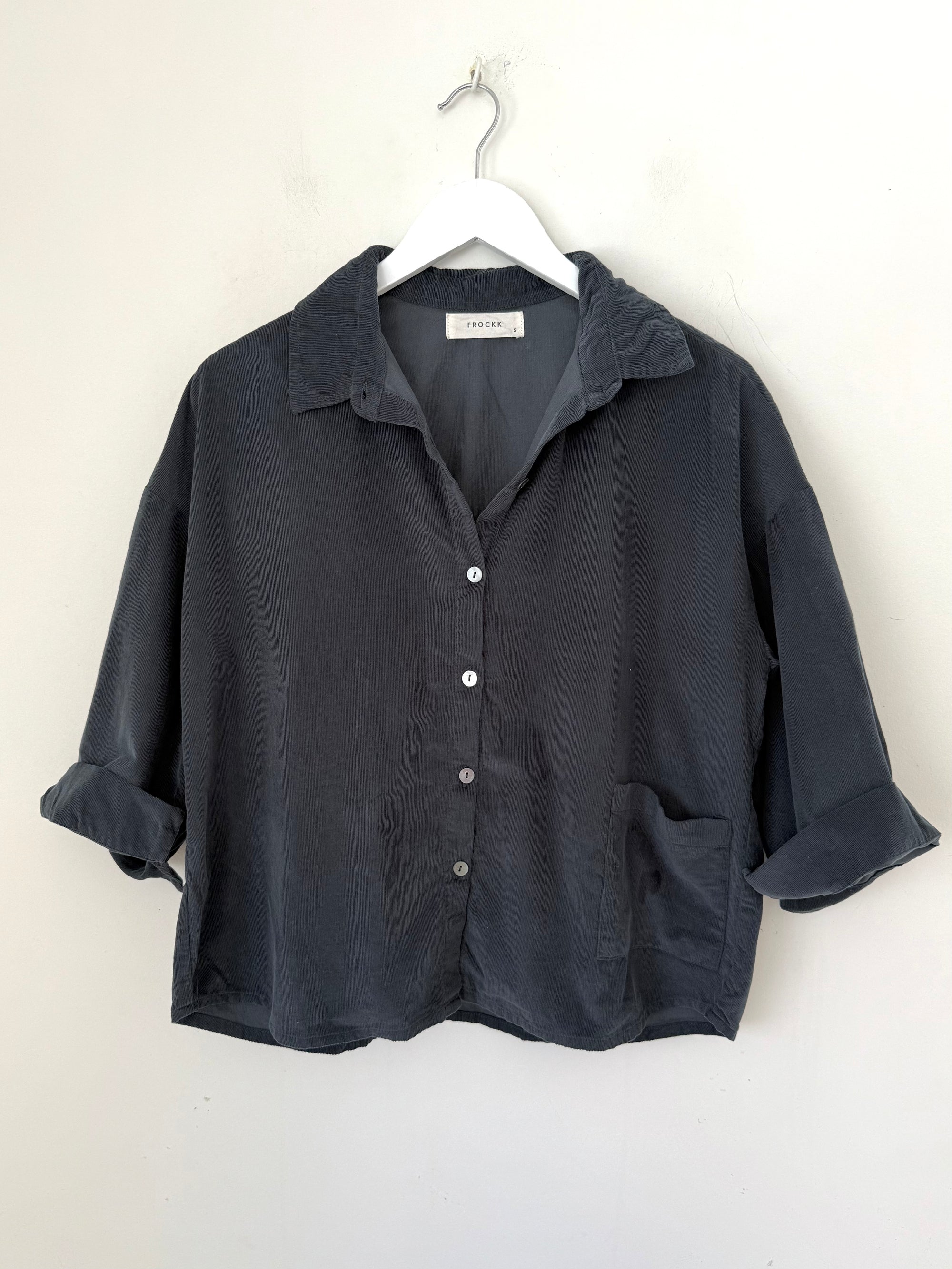 deanna shirt - charcoal cord Apparel
