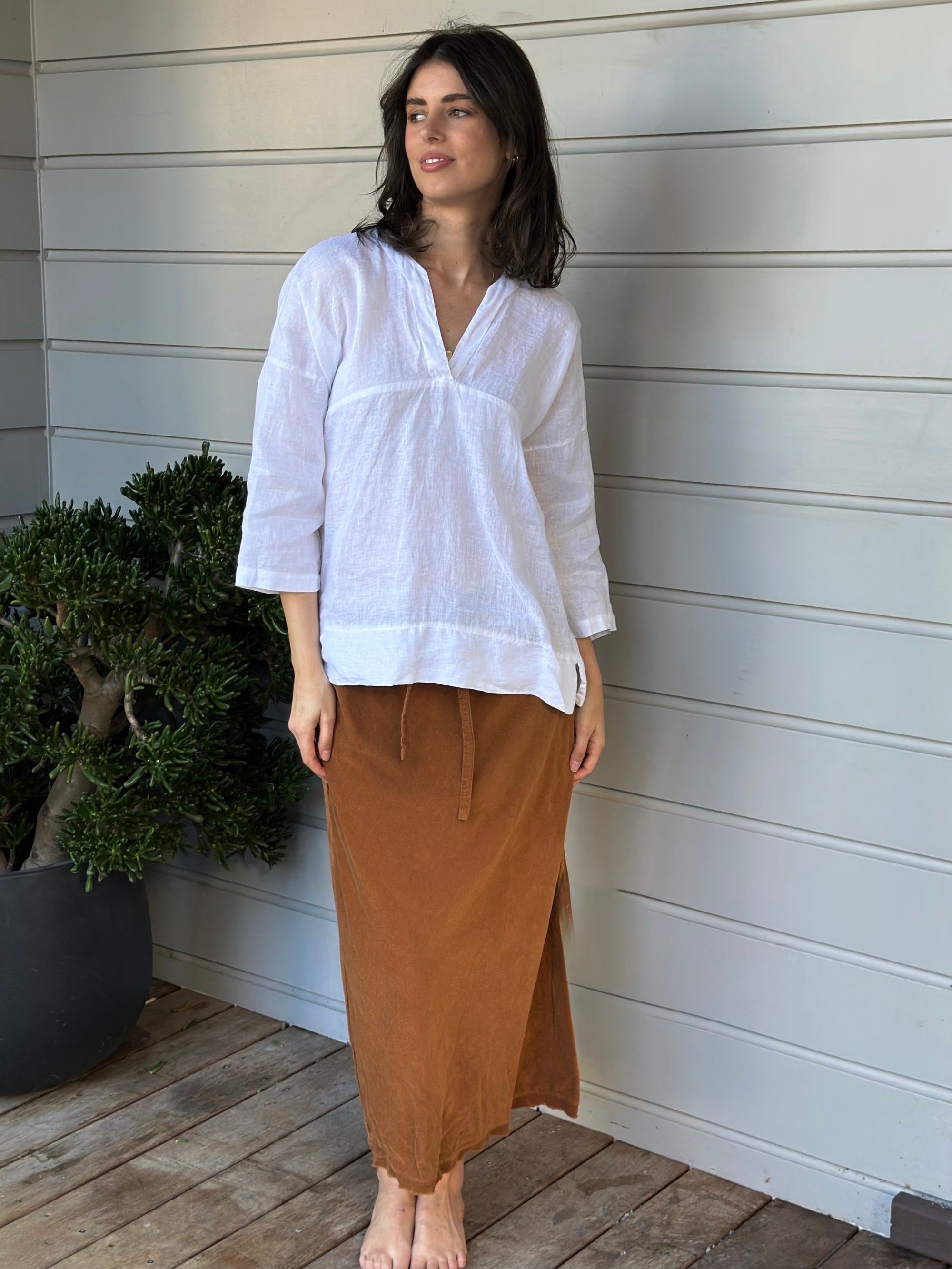 anthea skirt - caramel cord Apparel