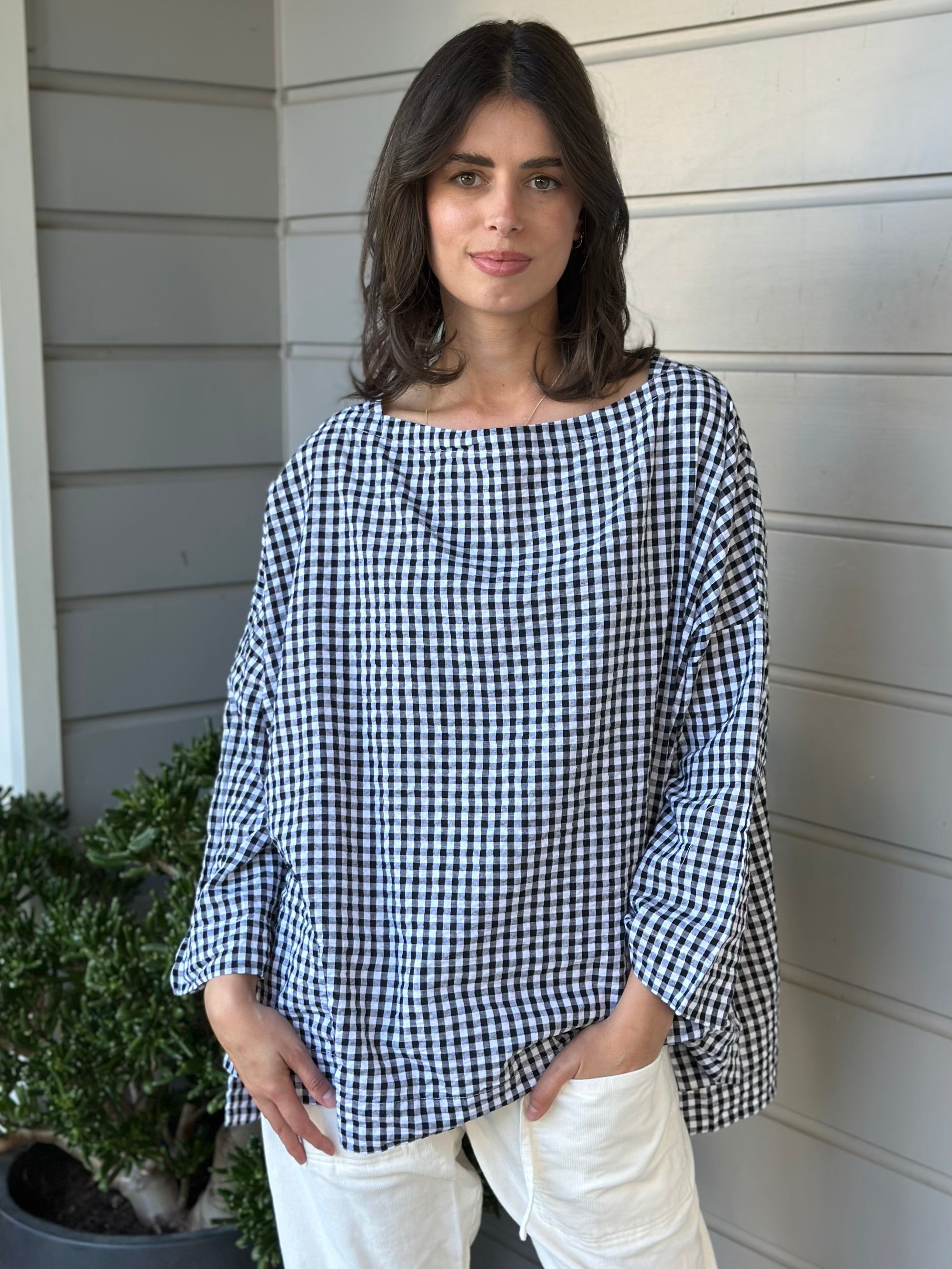 avril top - black /white gingham Apparel
