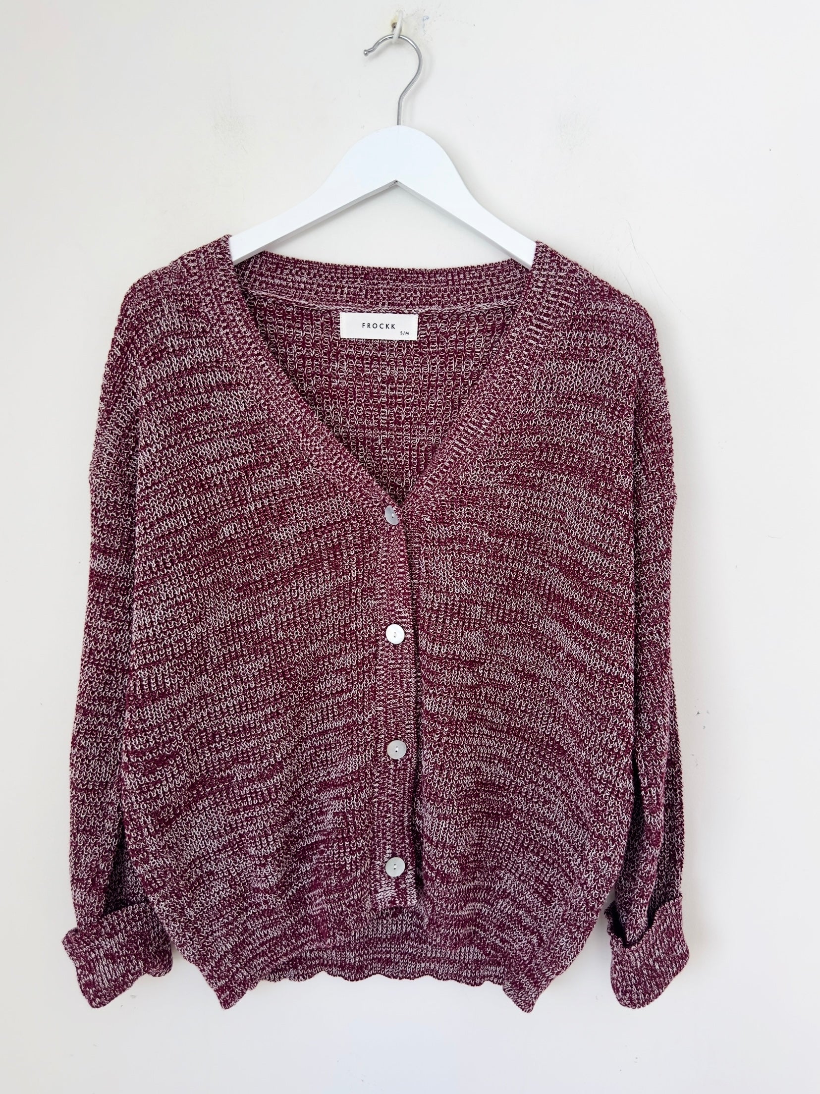 lucas cardi - wine/white blend cotton Apparel