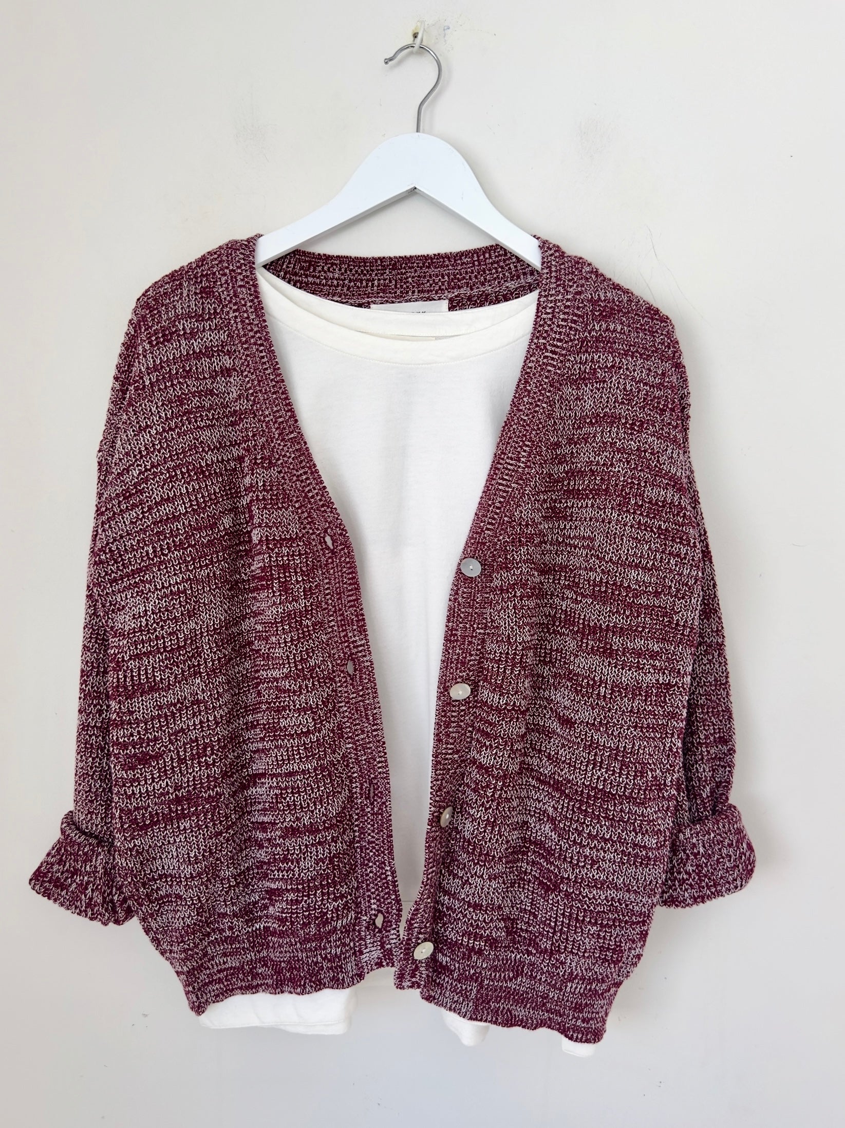lucas cardi - wine/white blend cotton Apparel