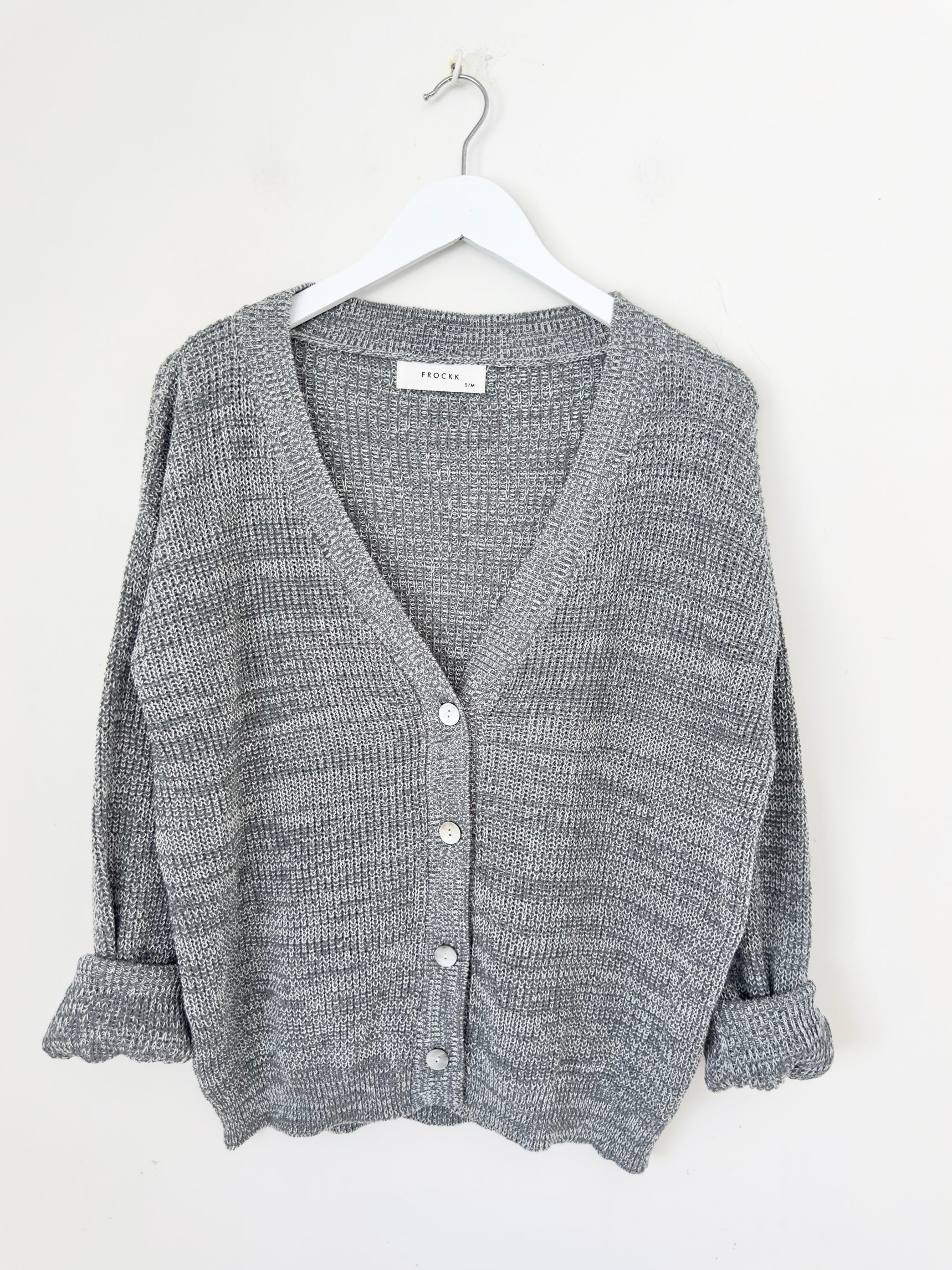 lucas cardi - grey/white mix cotton Apparel