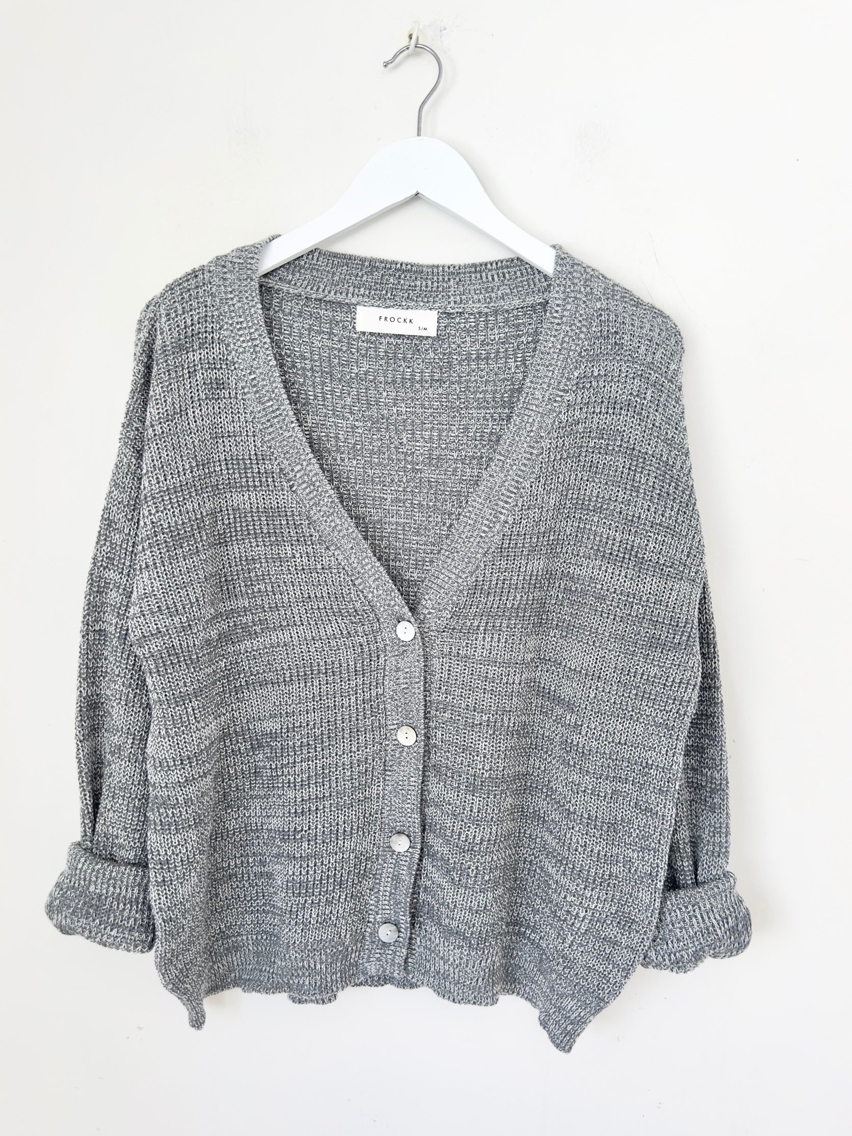 lucas cardi - grey/white mix cotton Apparel