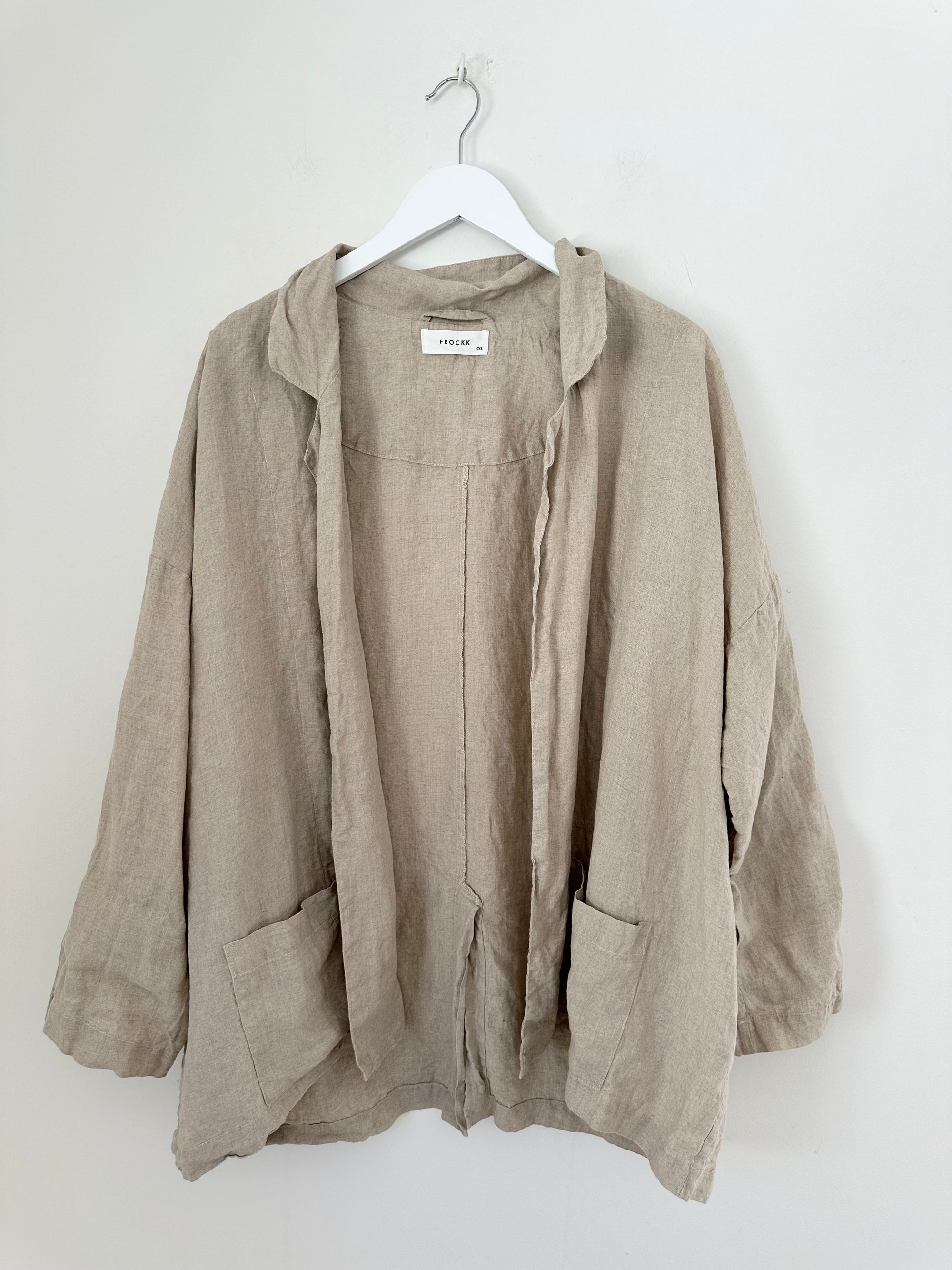 albert blazer -natural linen Shirts