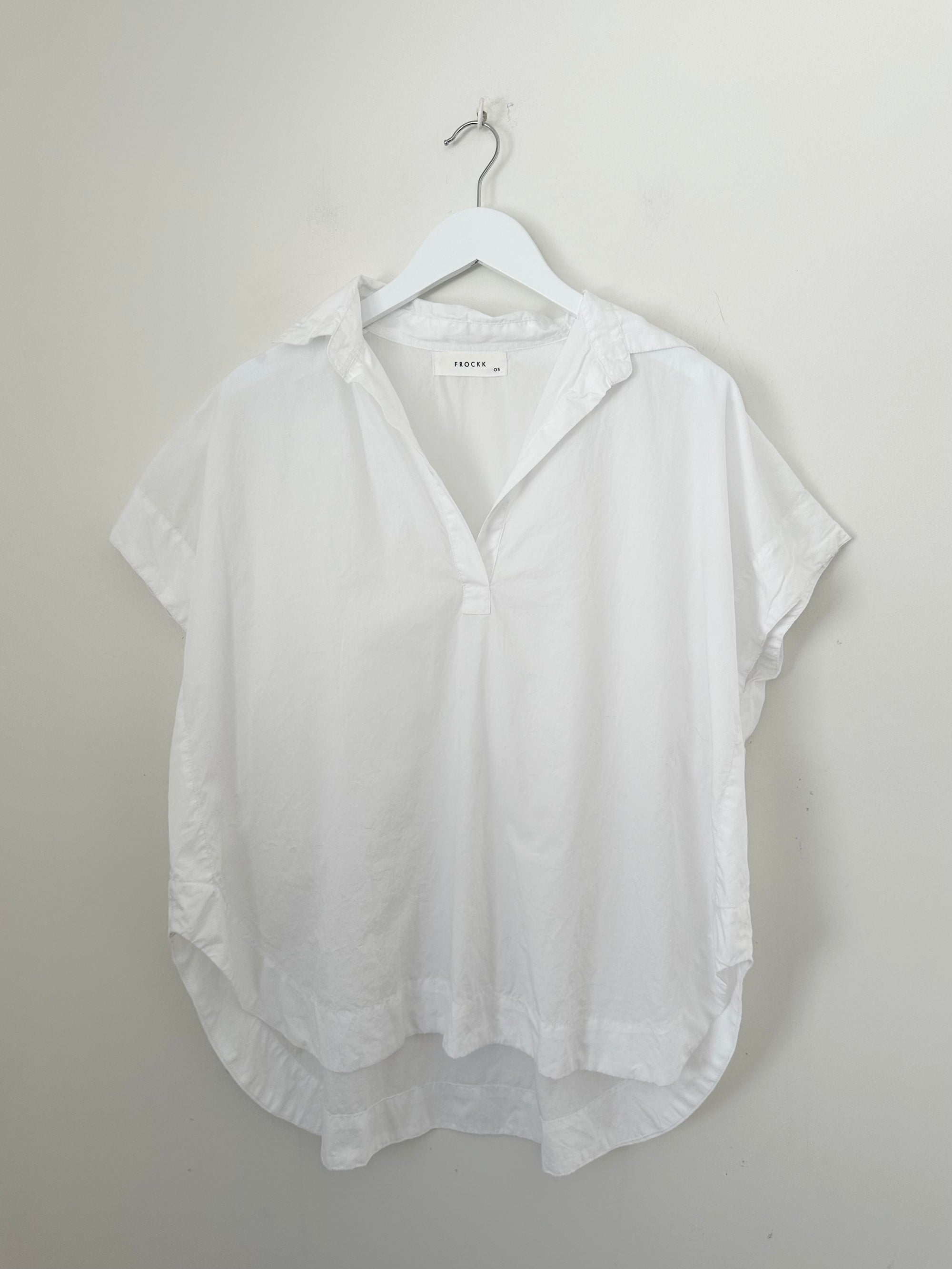 tara top - white cotton General