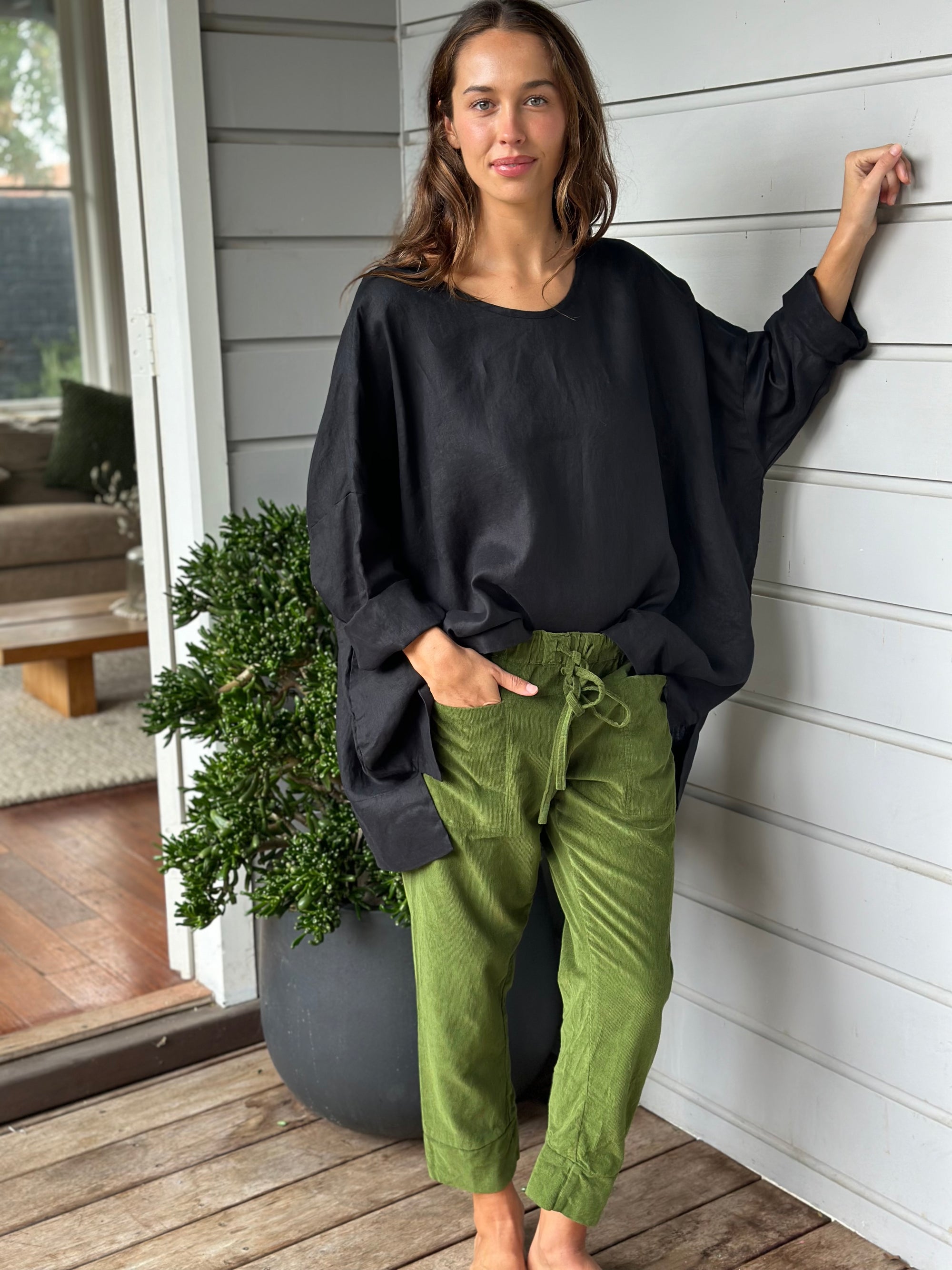 darcy pant-fern cord Apparel