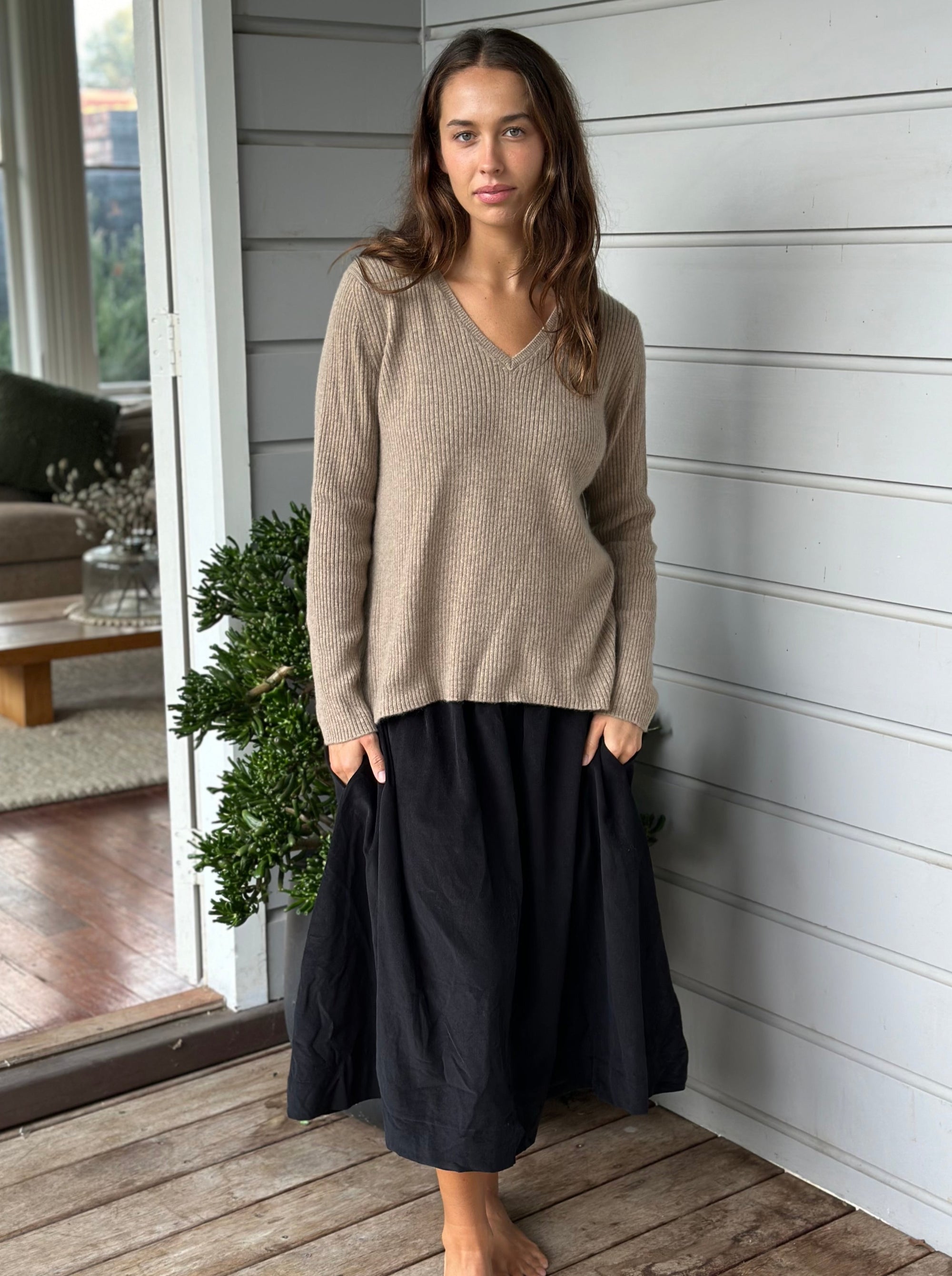 lola skirt - black cord Apparel