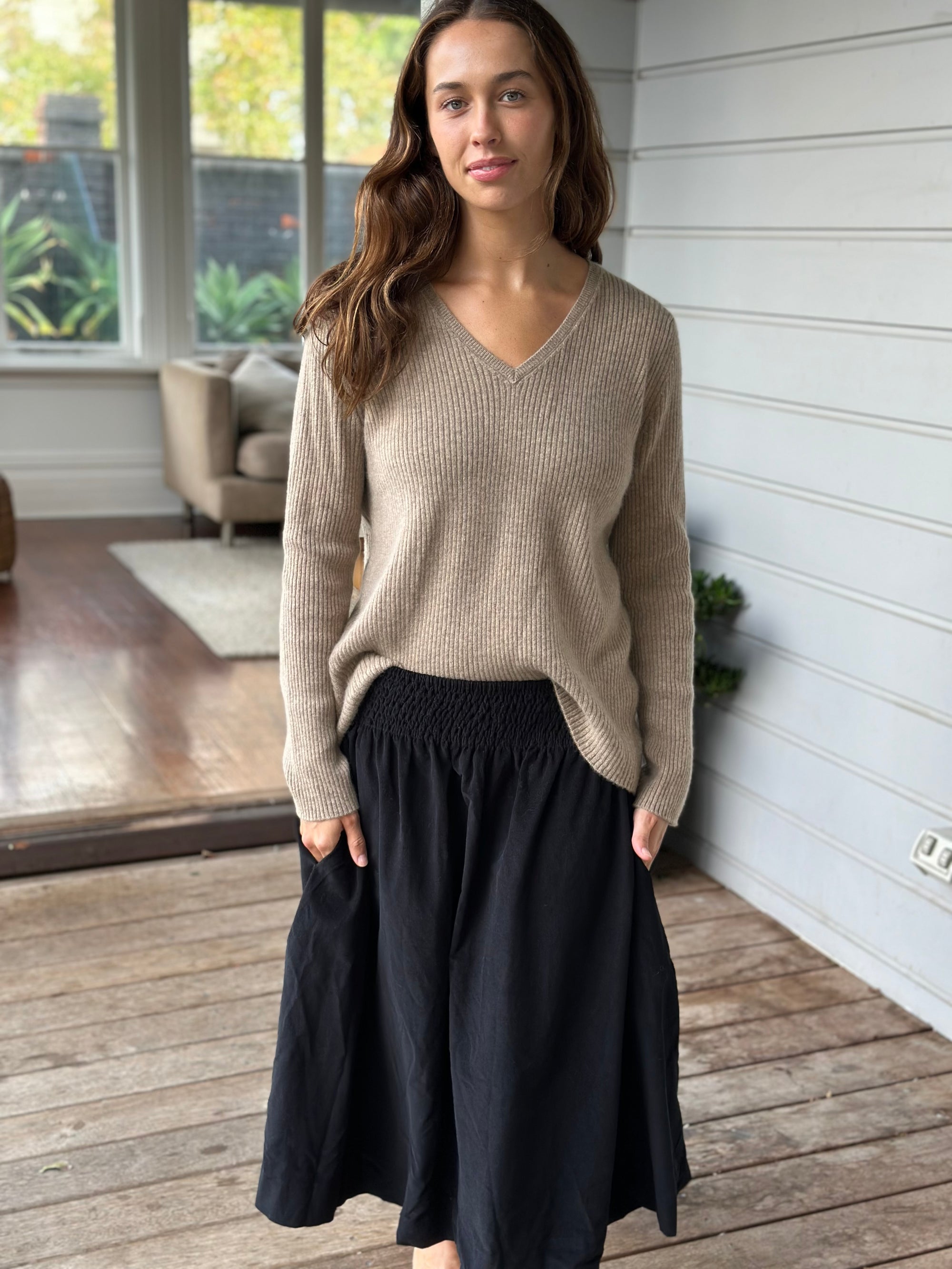 lola skirt - black cord Apparel
