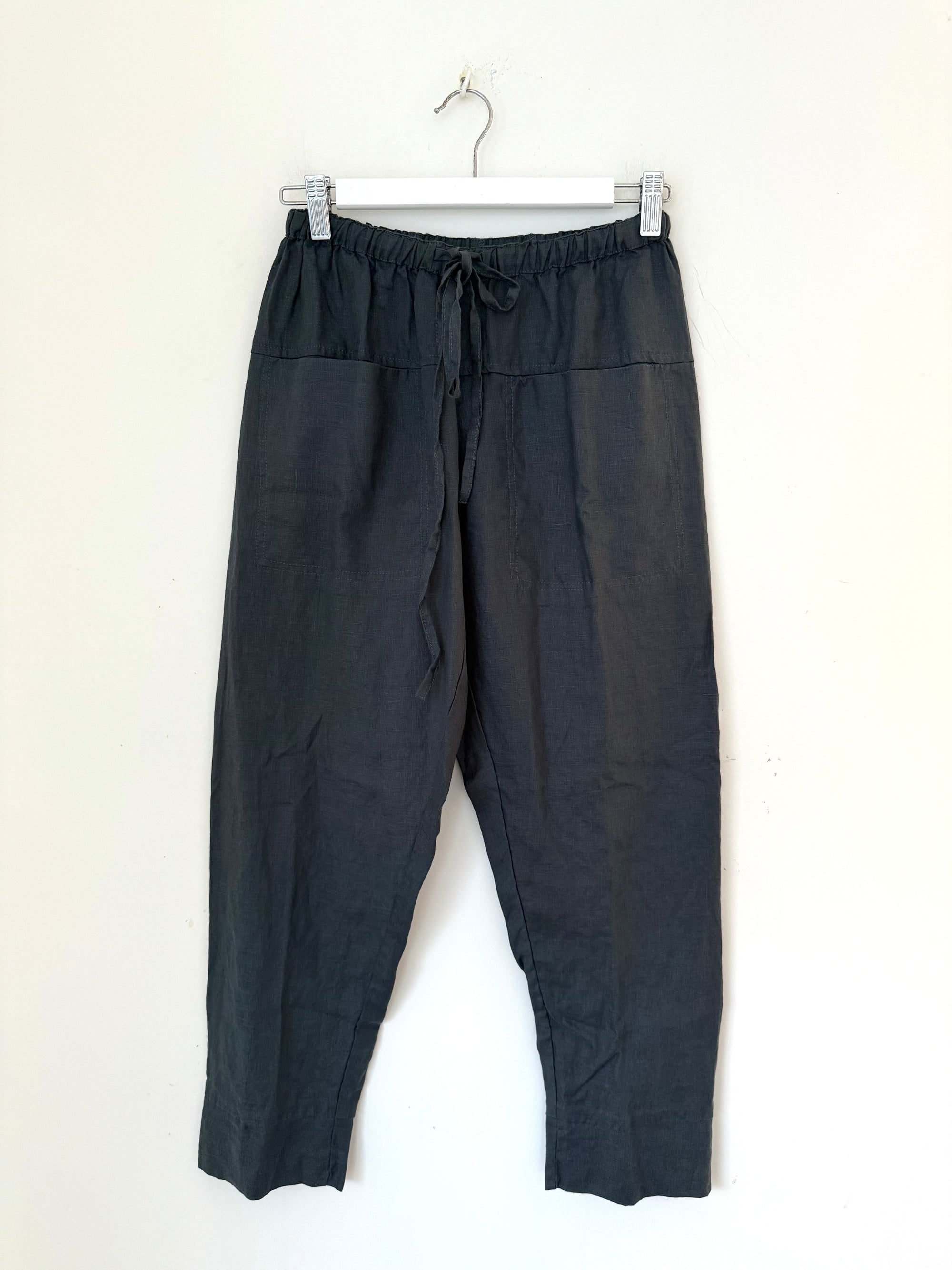 darcy pants - charcoal linen Apparel