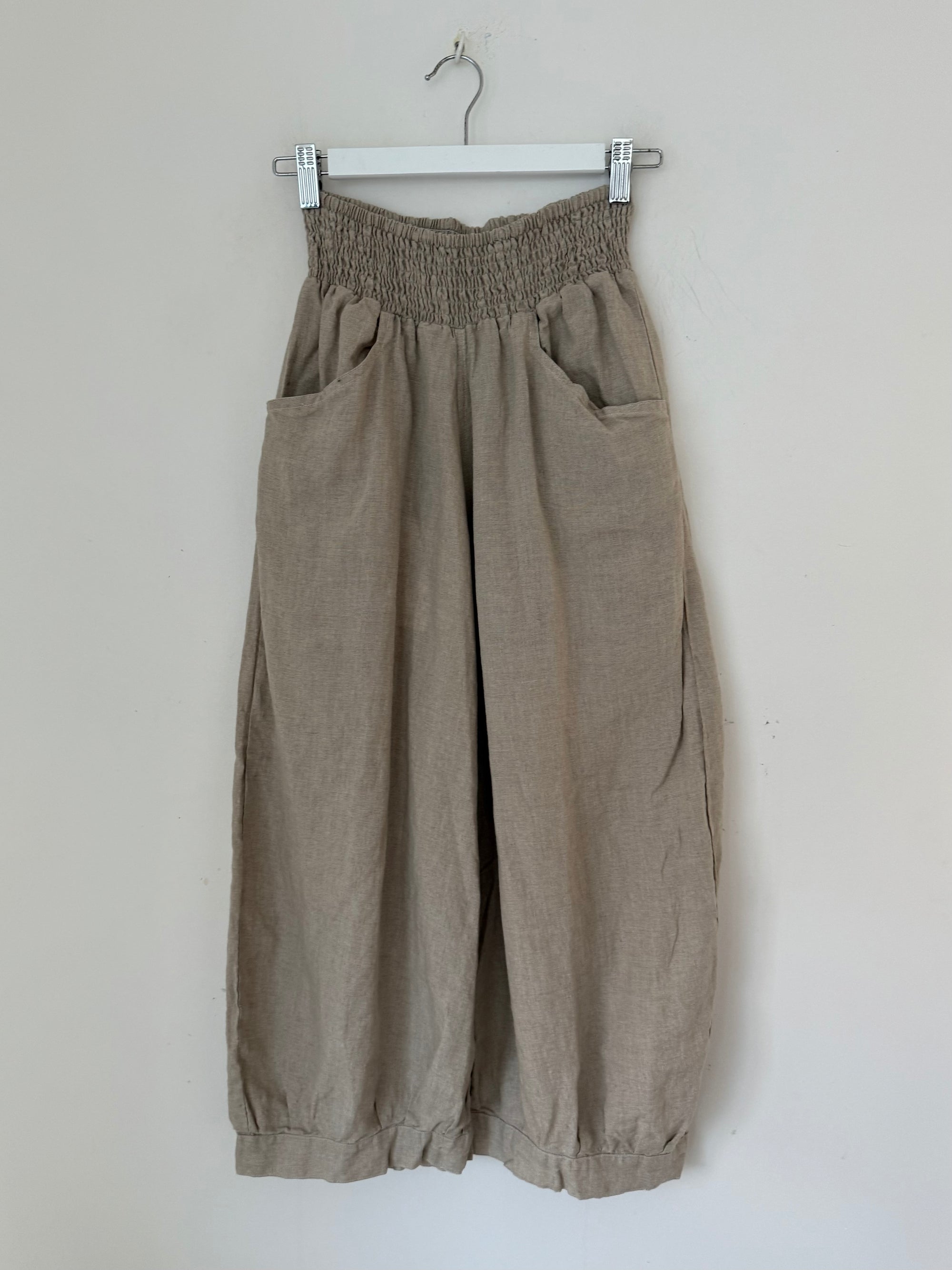 jackie pant - natural linen Apparel