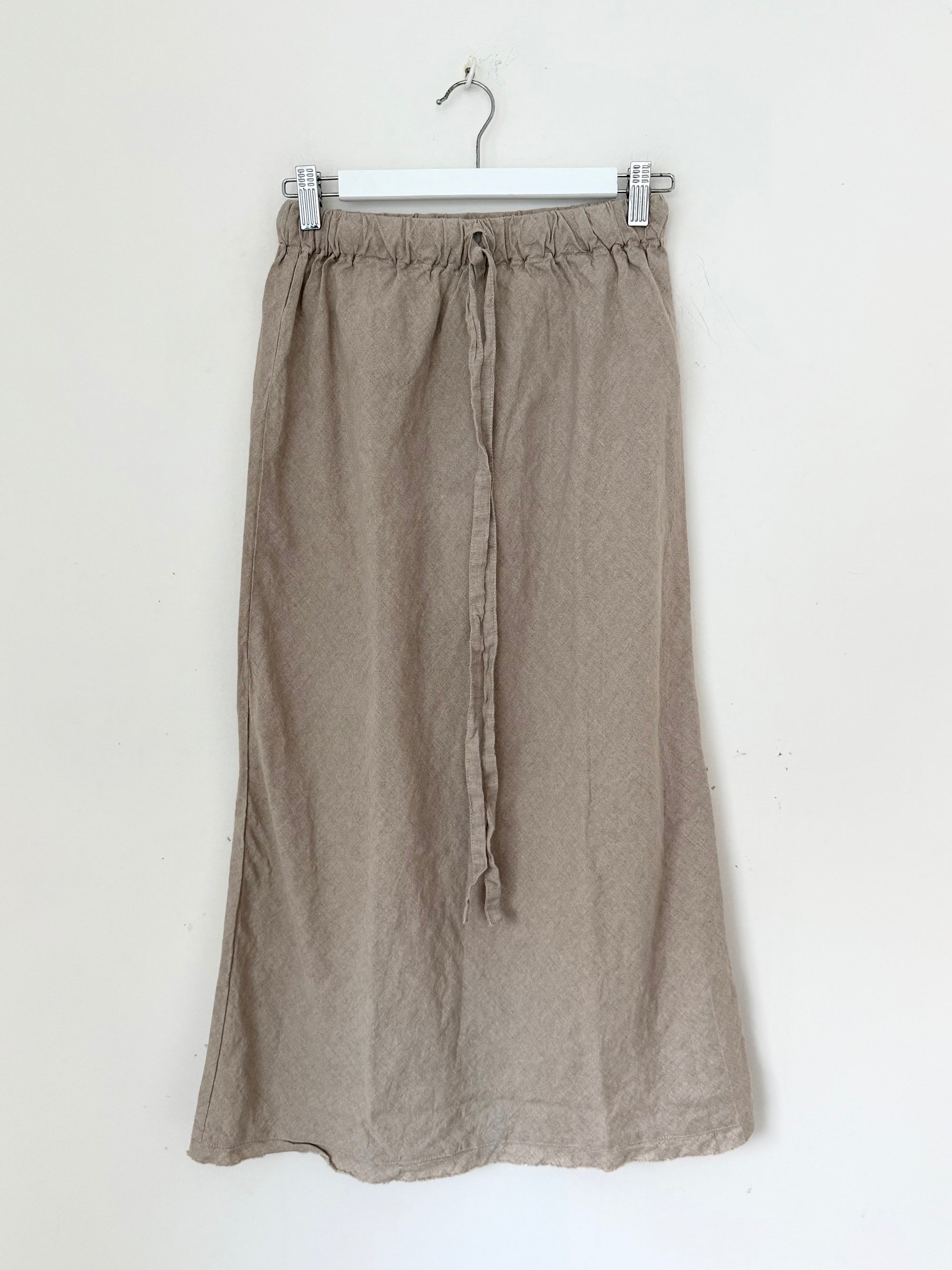 anthea skirt-natural linen Apparel