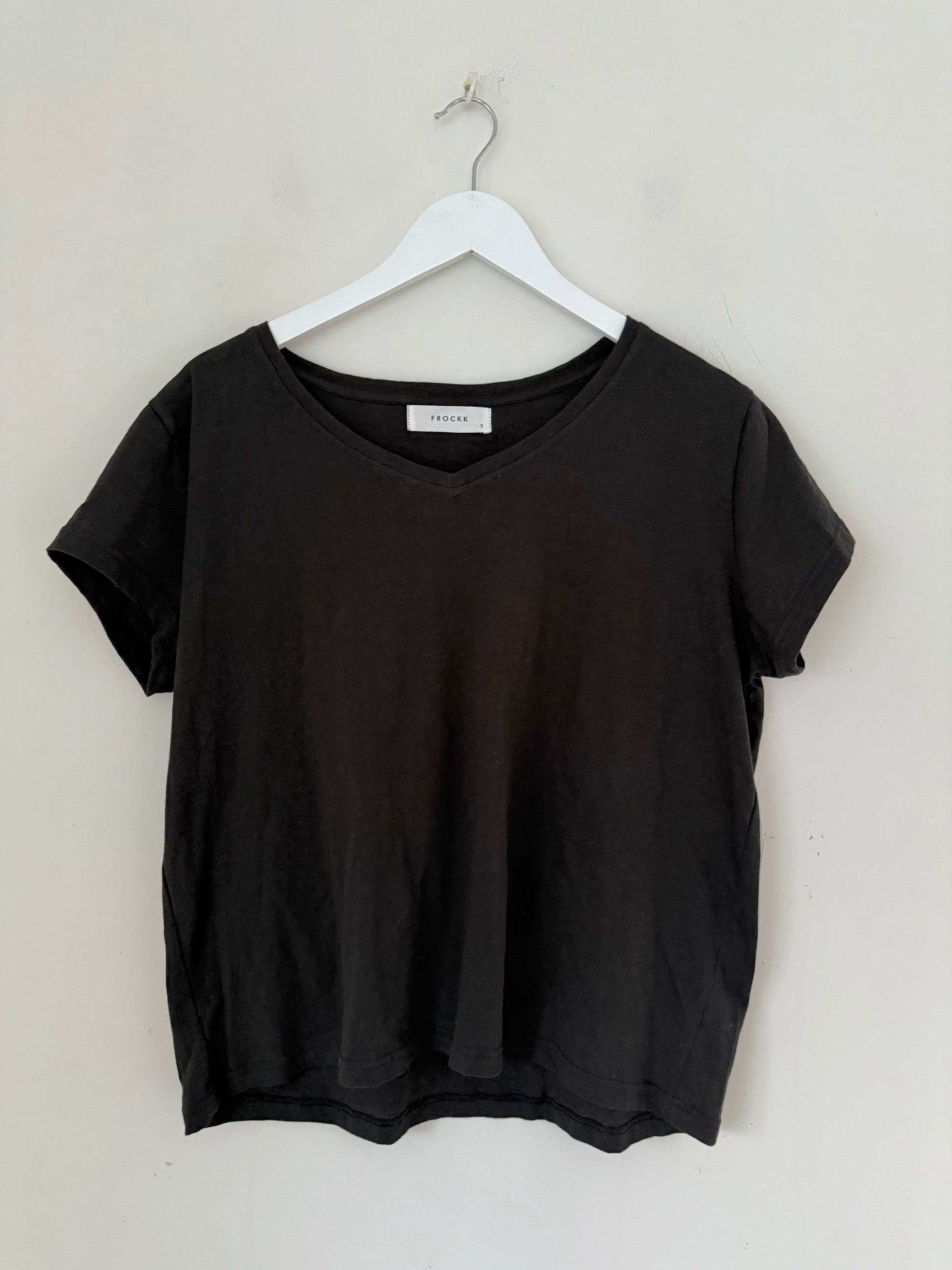 relaxed tee - black cotton Apparel