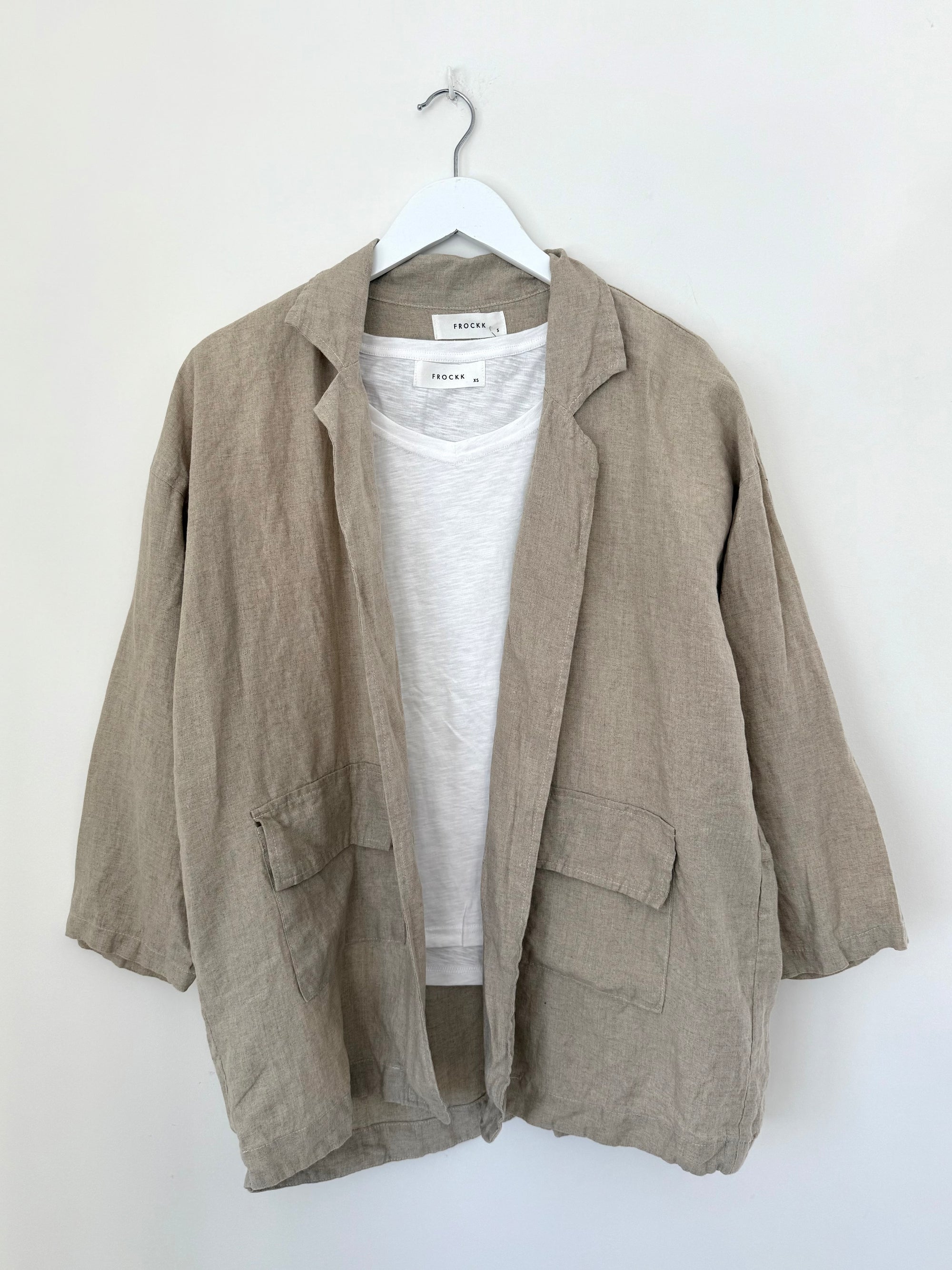 eden blazer - natural linen Shirts