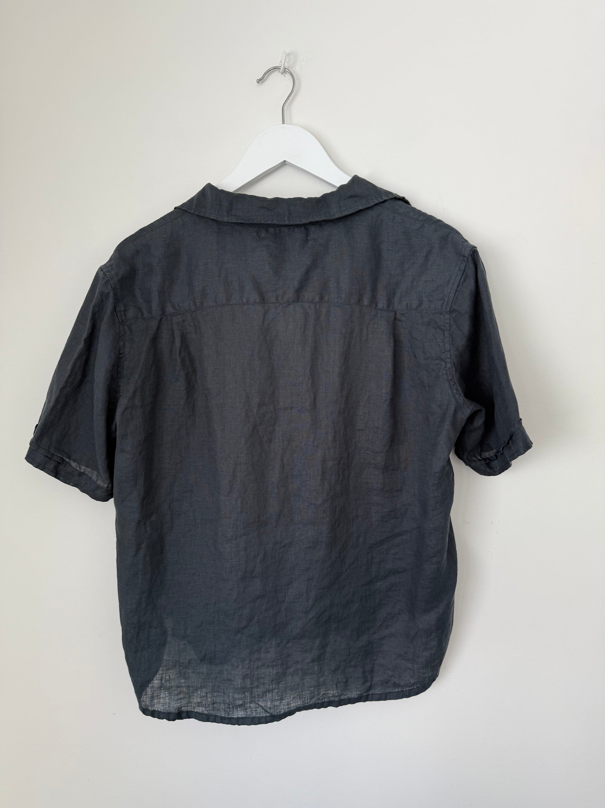 erin shirt-charcoal linen Apparel