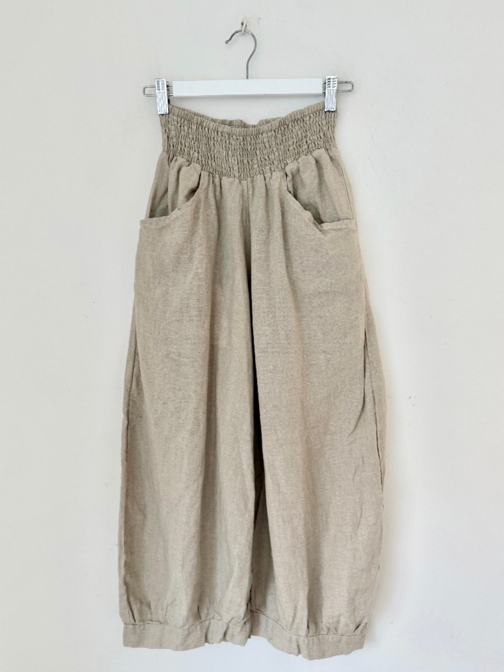 jackie pant - natural linen Apparel