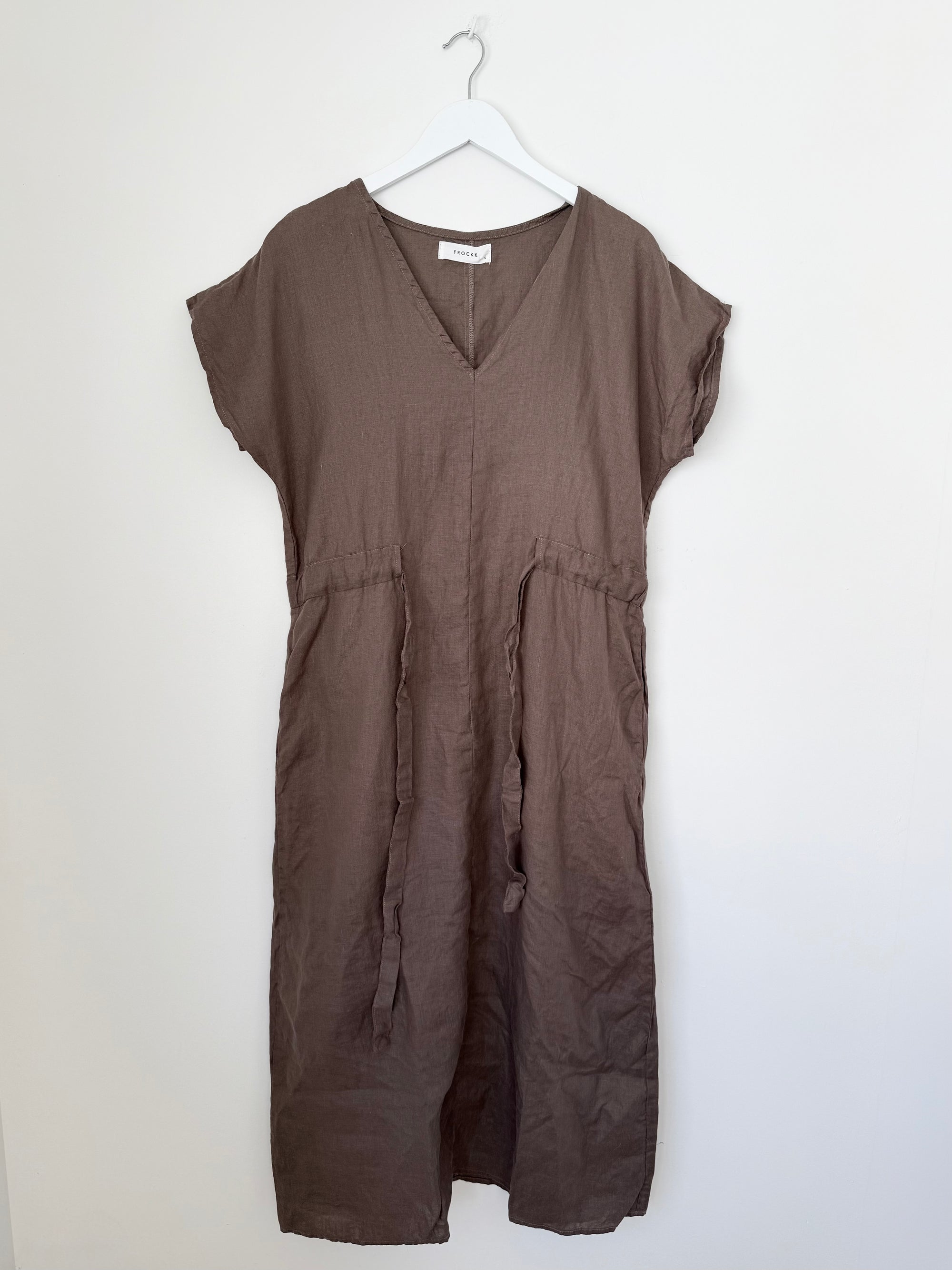 harper dress - soil linen Apparel