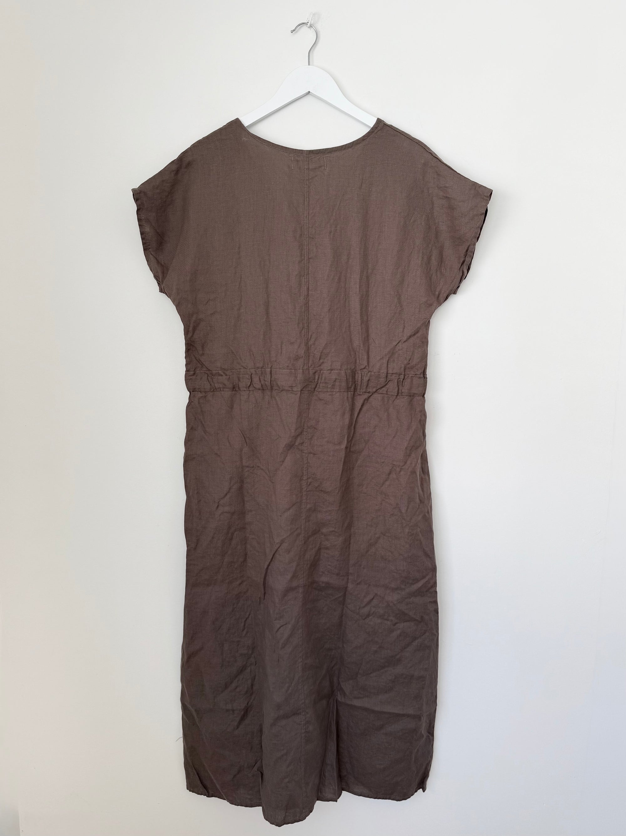 harper dress - soil linen Apparel