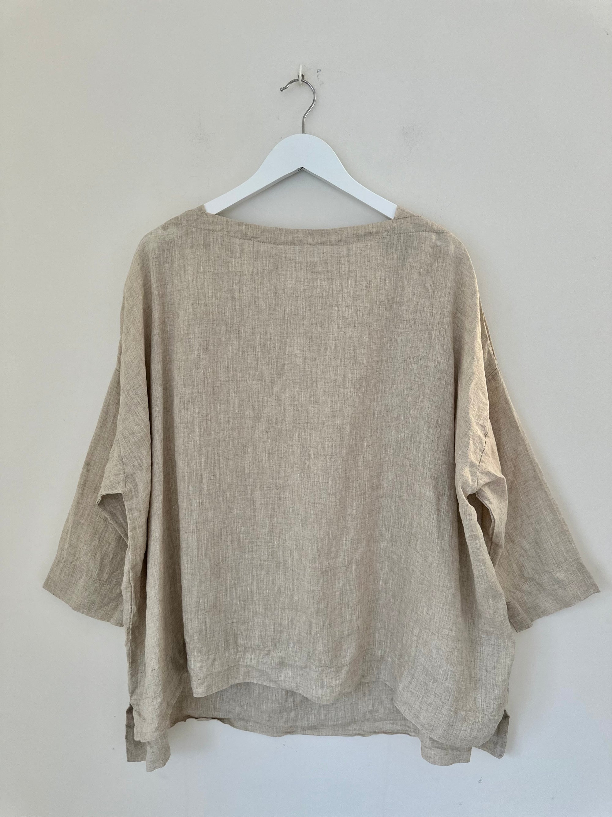avril top - natural linen Apparel