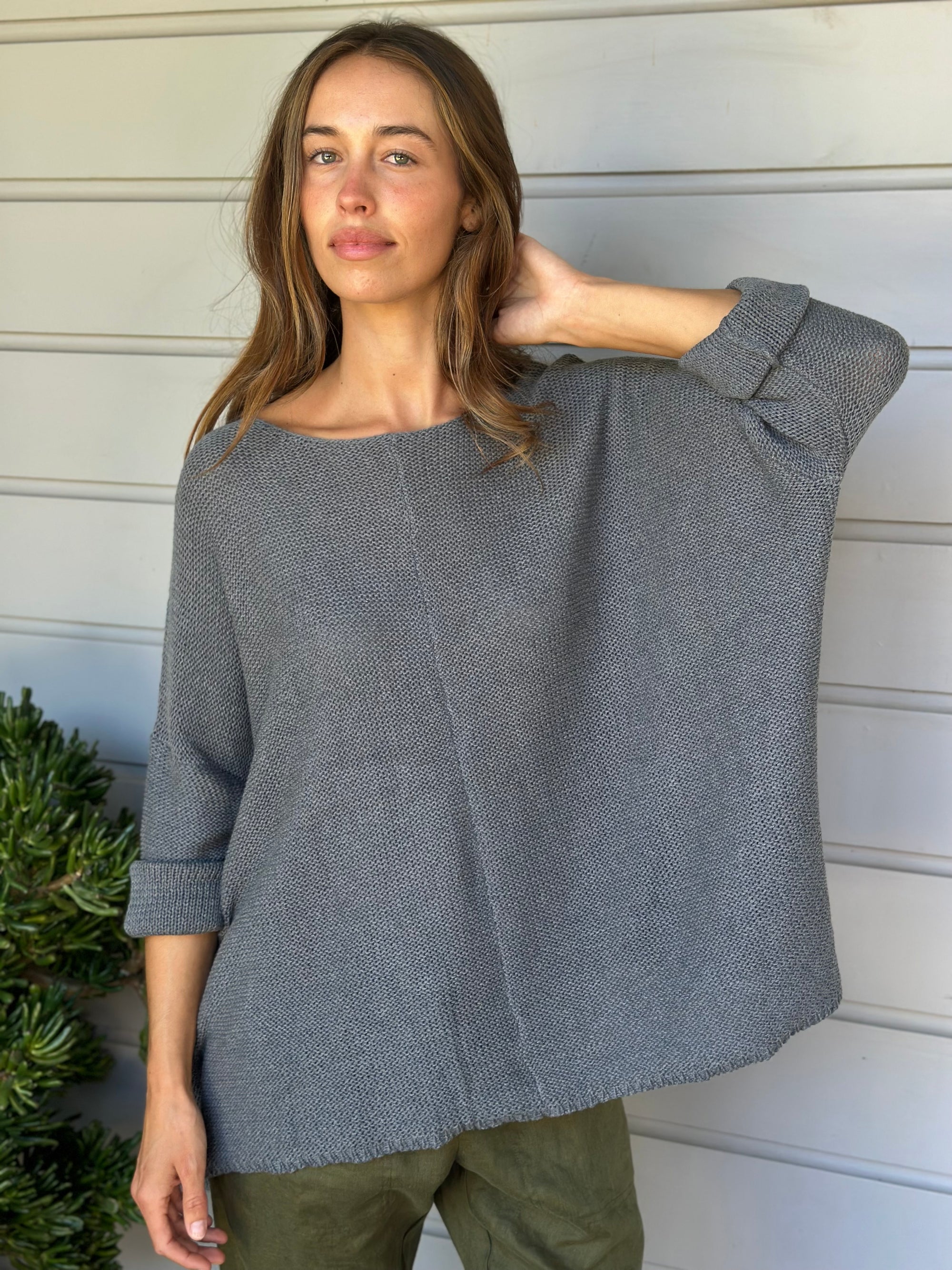 stella jersey-slate grey cotton knit Apparel
