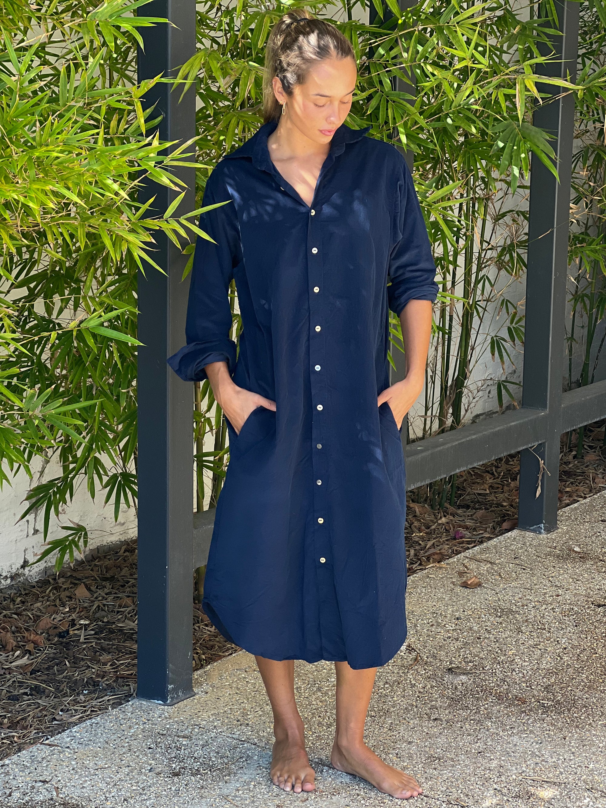 Elliot dress - navy cord