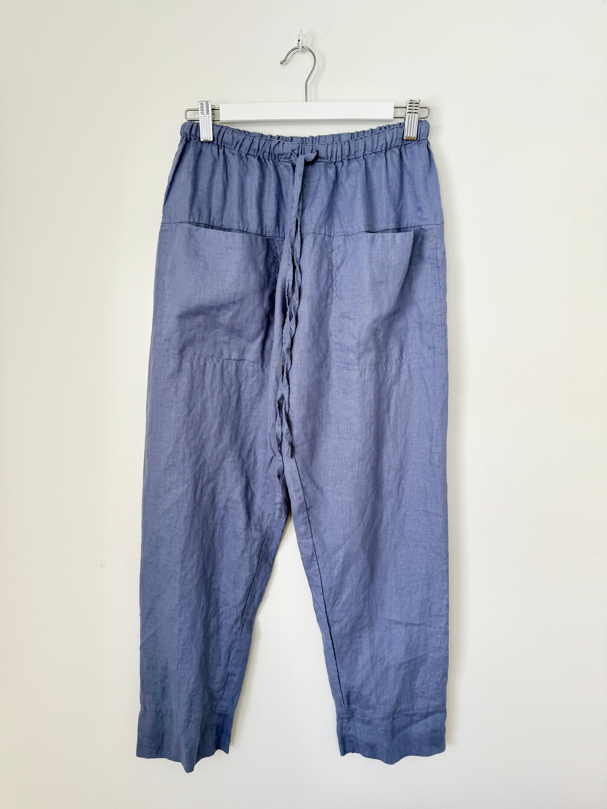 darcy pants - cornflower linen