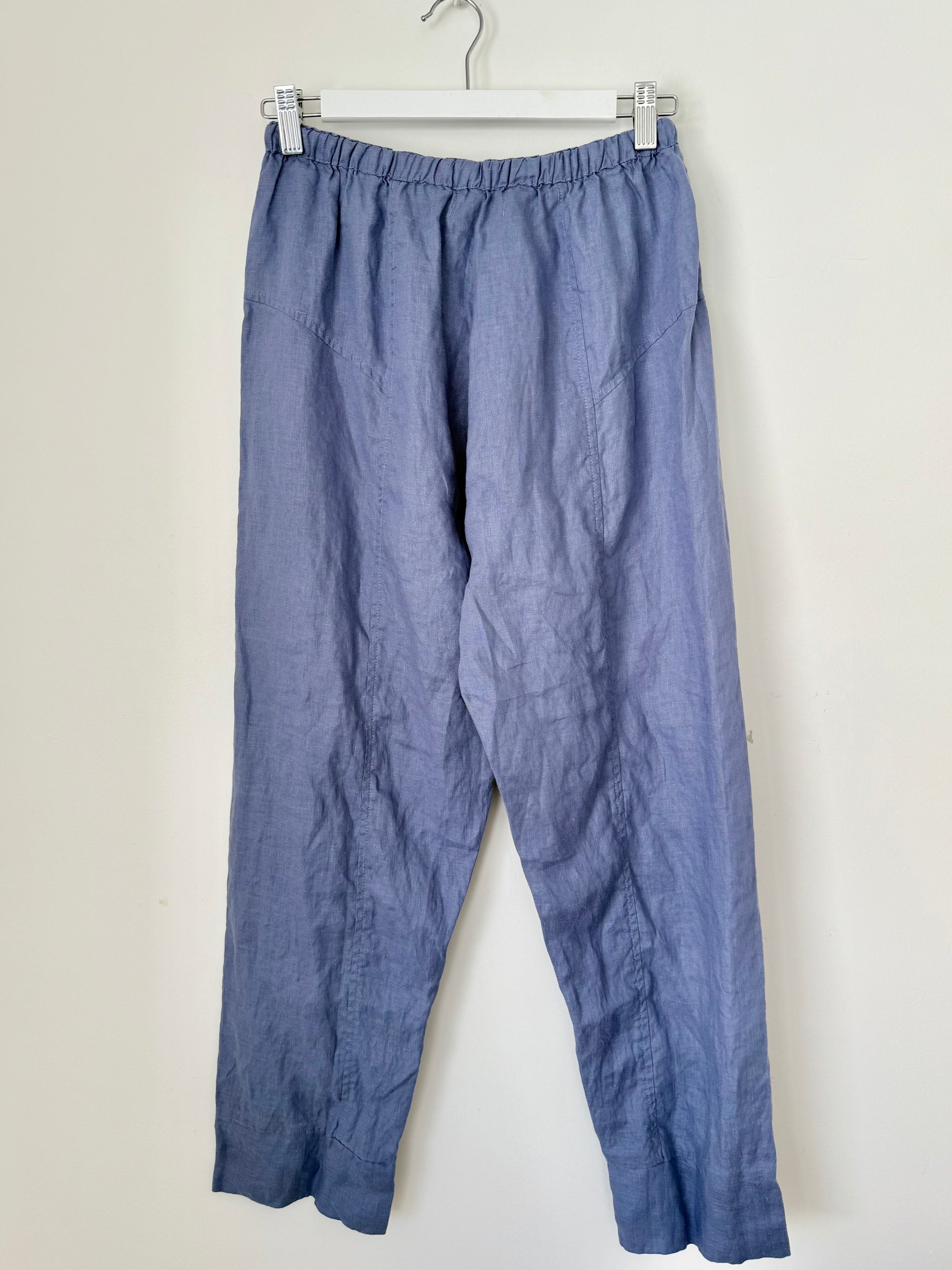 darcy pants - cornflower linen