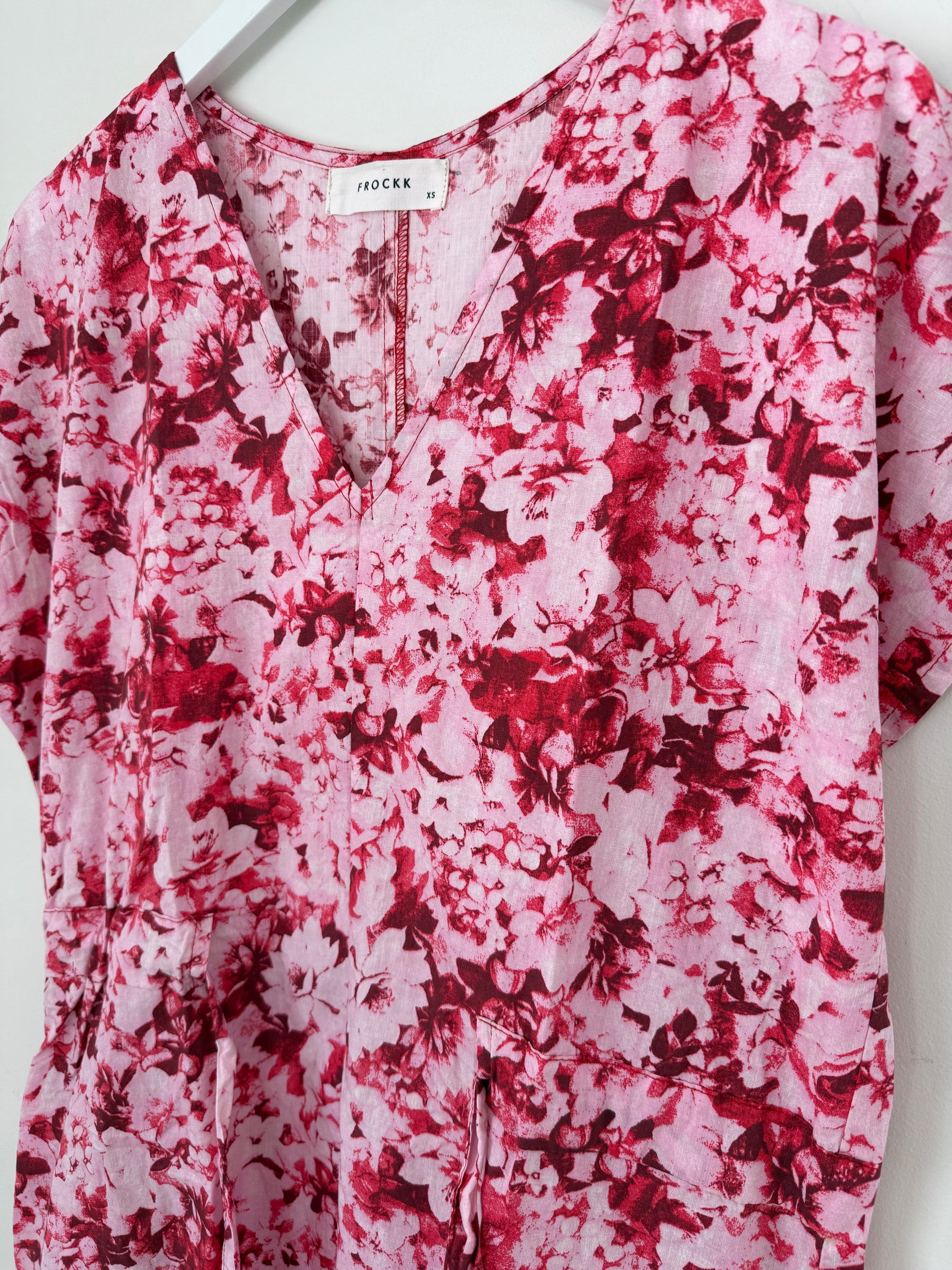 harper dress - crimson bouquet