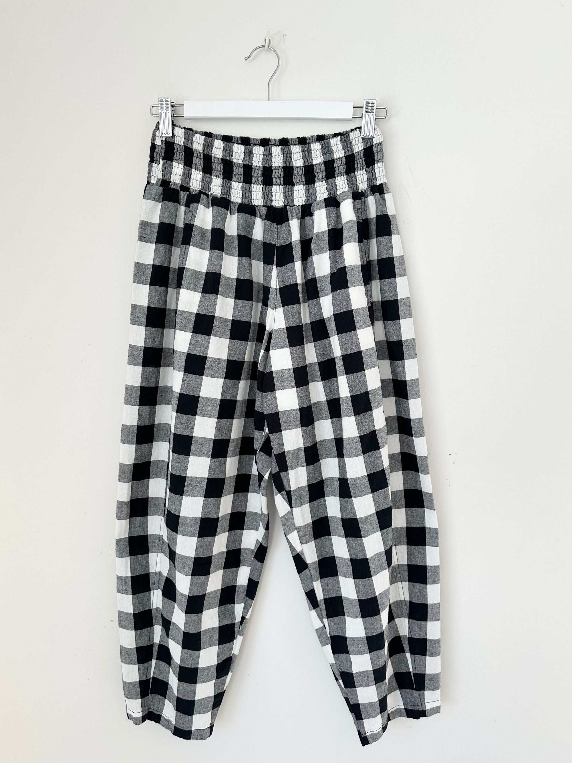 frankie pants - black check Apparel