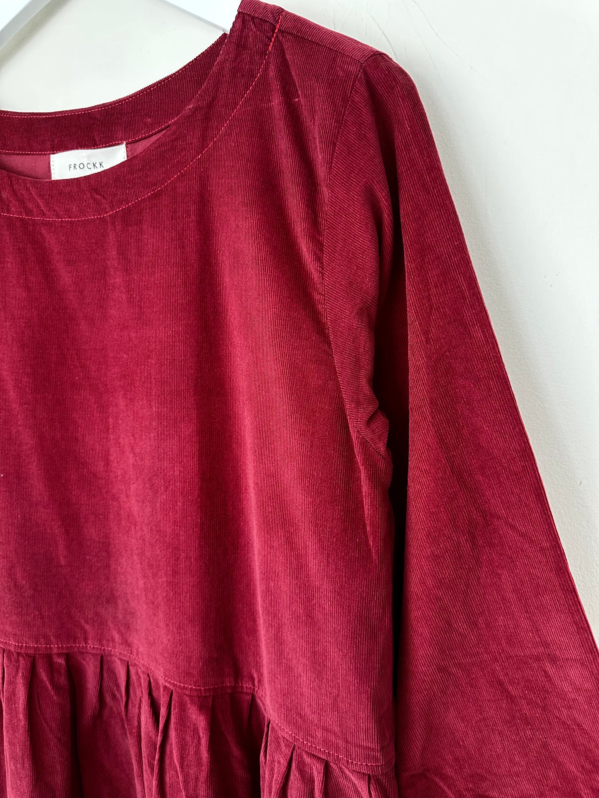 april dress - merlot wine cord Apparel