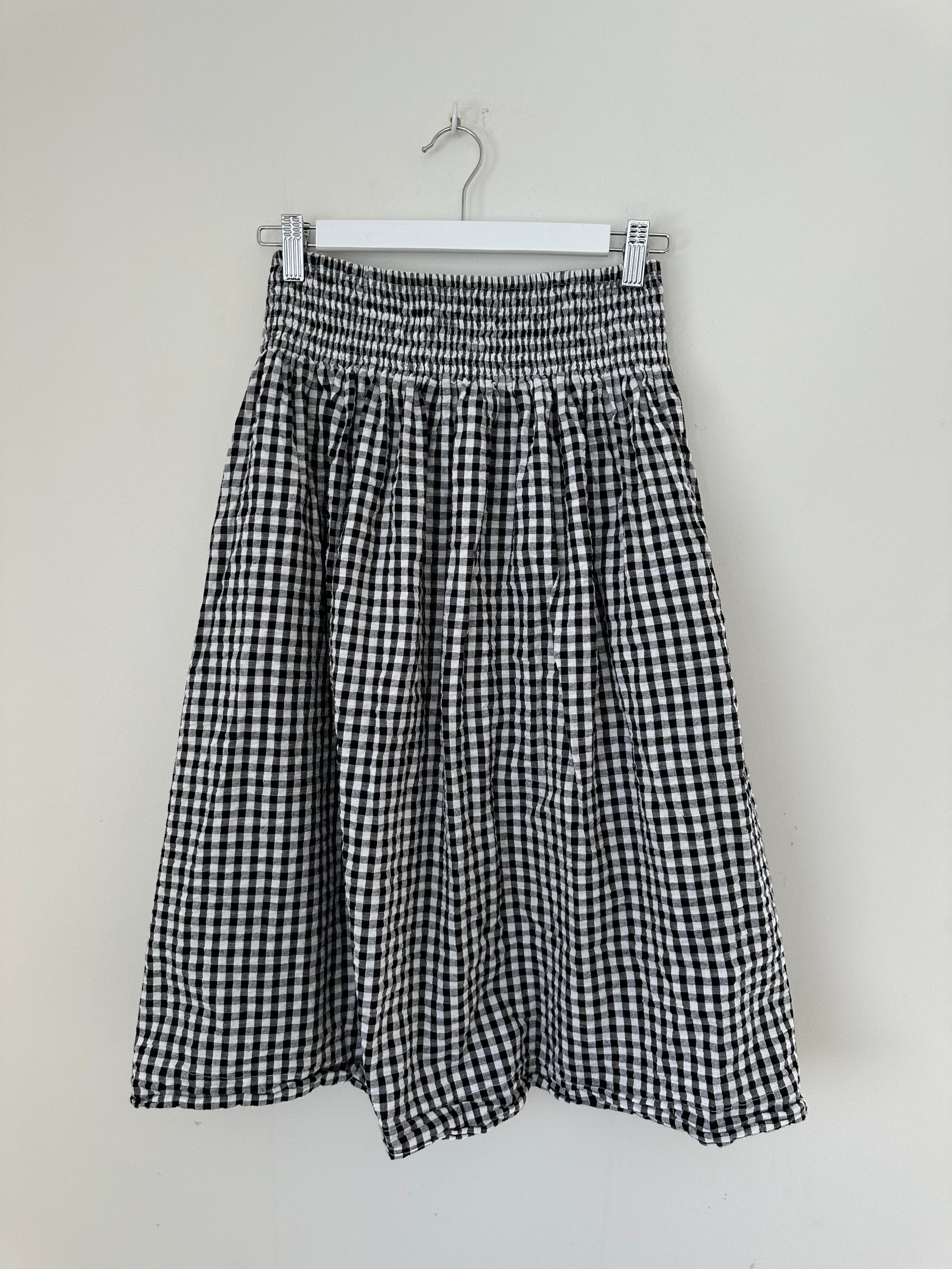 lola skirt -black /white gingham Apparel