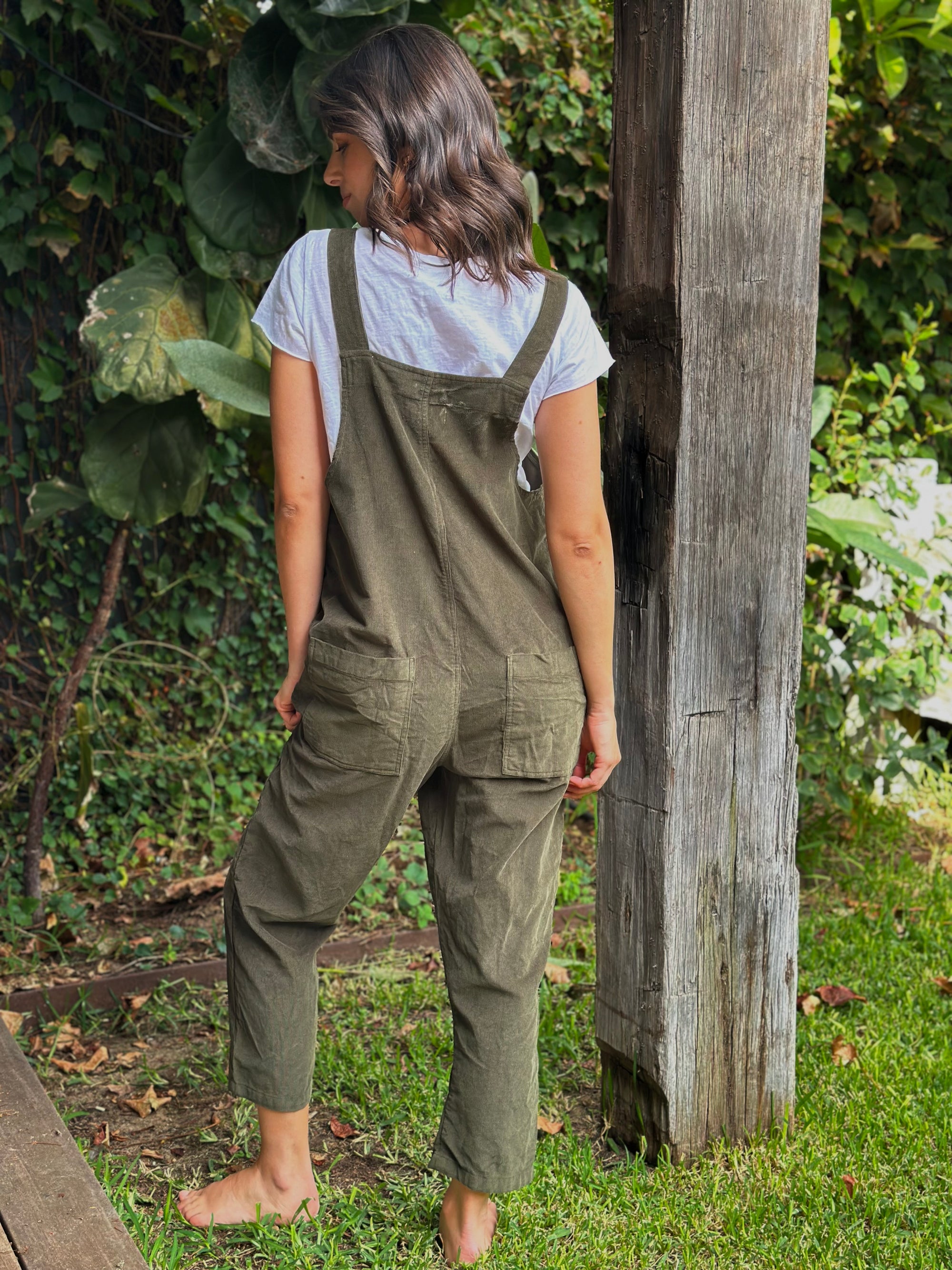 overalls -army cord Apparel