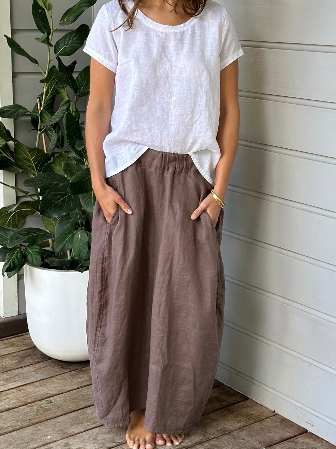 lana skirt - soil linen Apparel