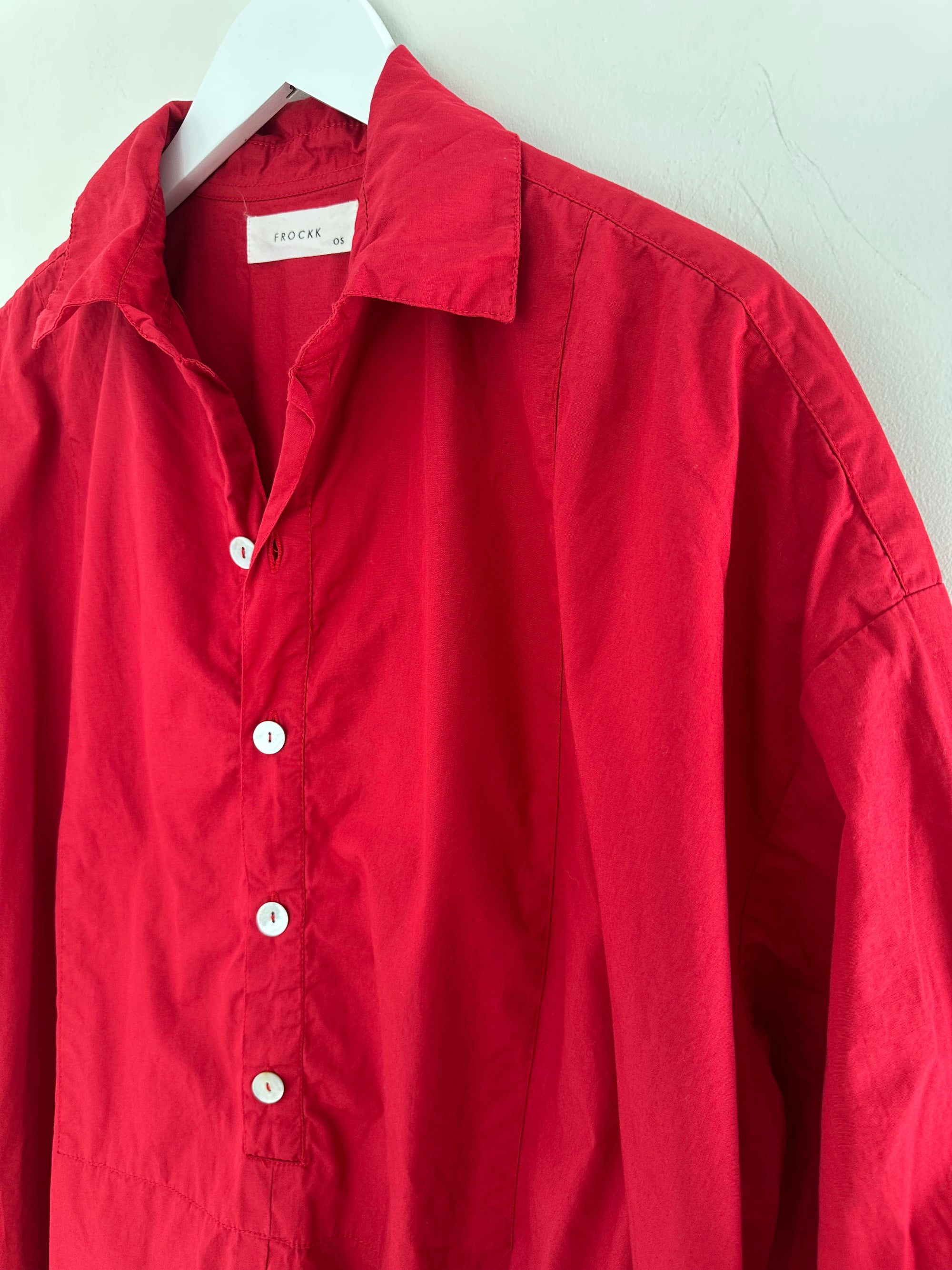 megan shirt - red cotton Apparel
