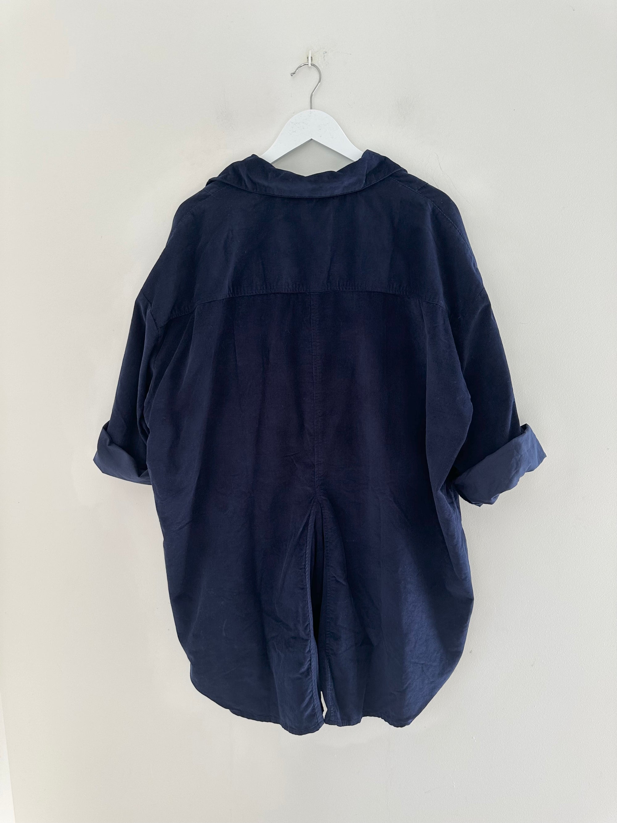 megan shirt-indigo cord Apparel