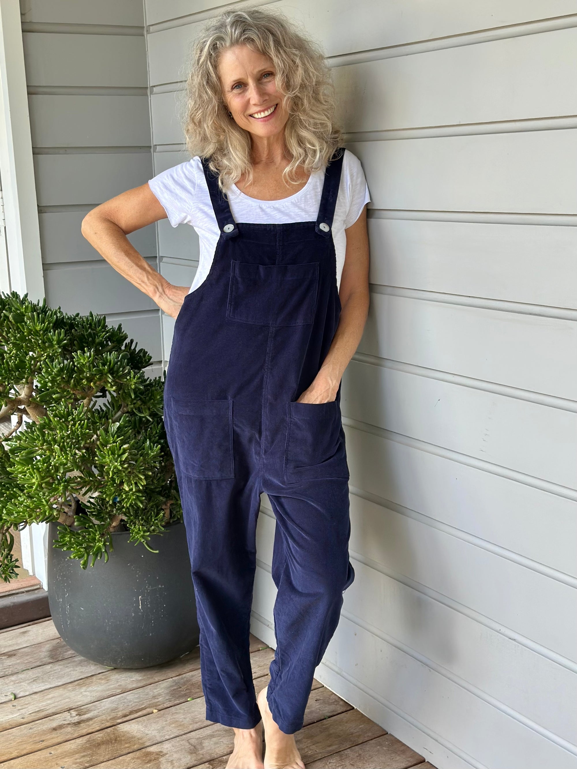 overalls - indigo cord Apparel