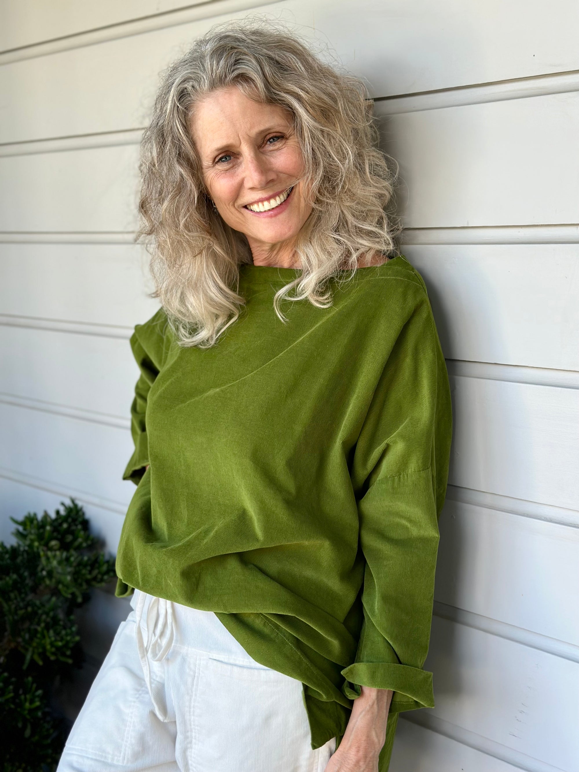 avril top - olive cord Apparel