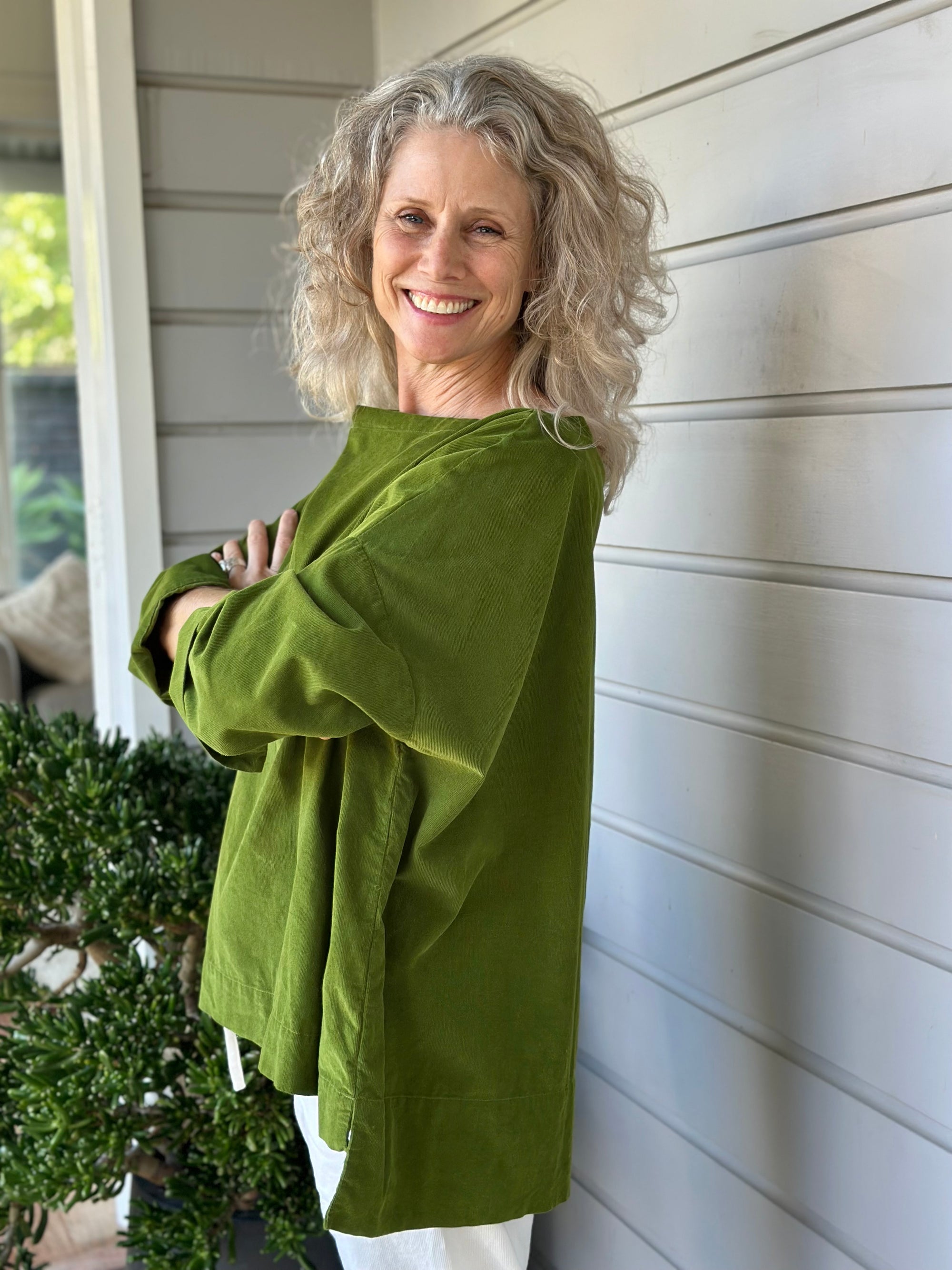 avril top - olive cord Apparel