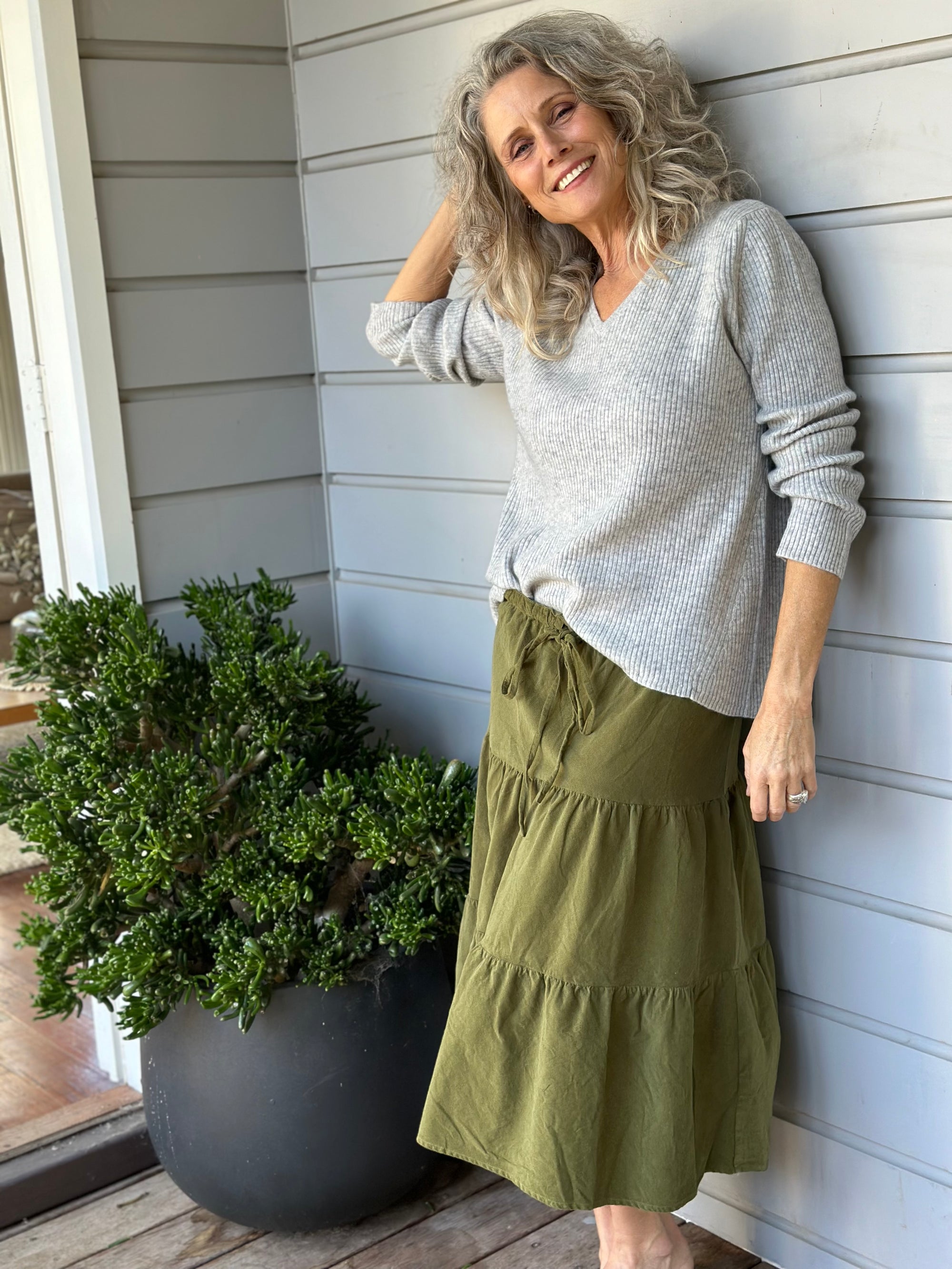 tilly skirt - pear cord Apparel