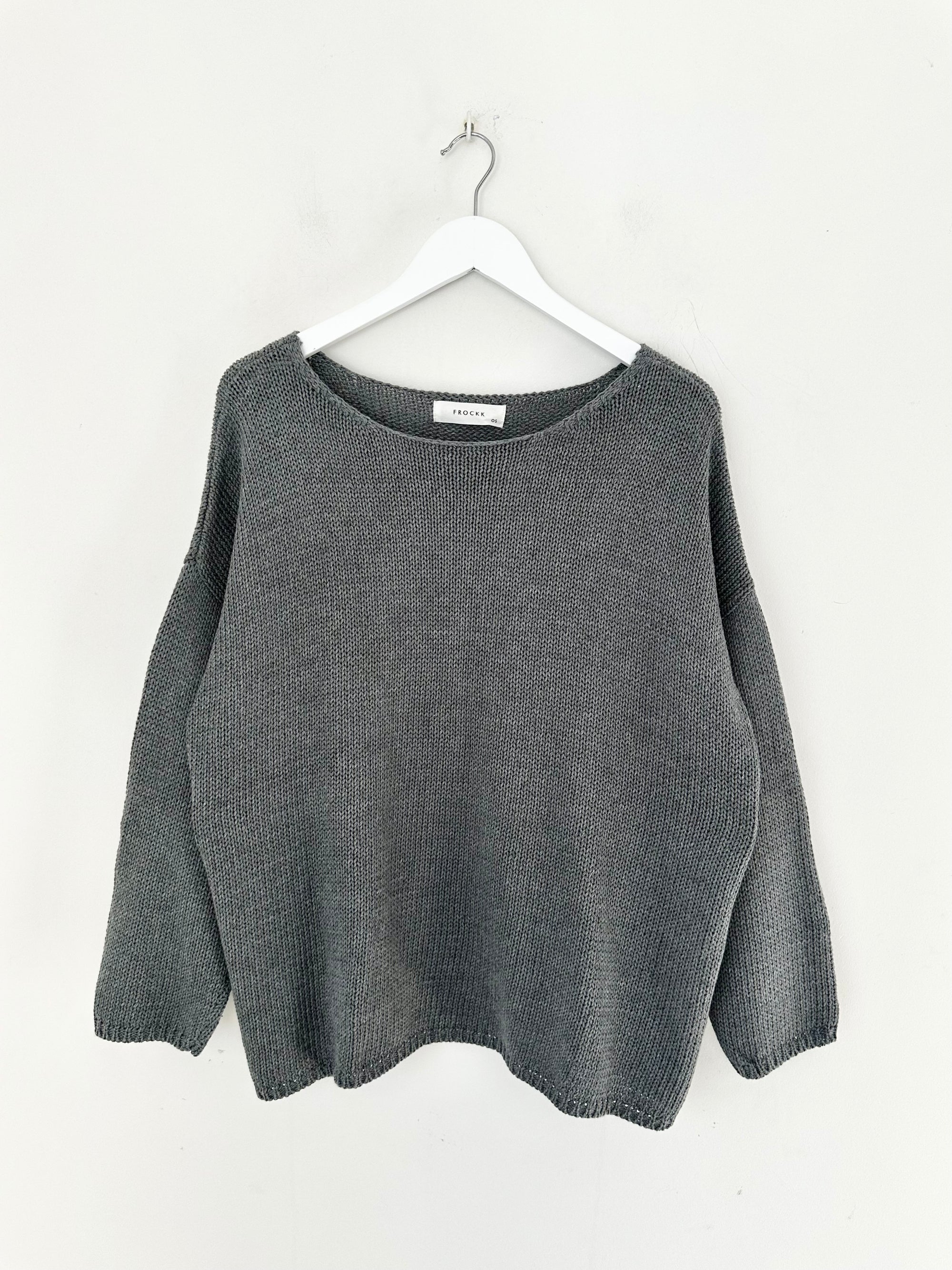 ashton jersey - slate grey cotton Apparel