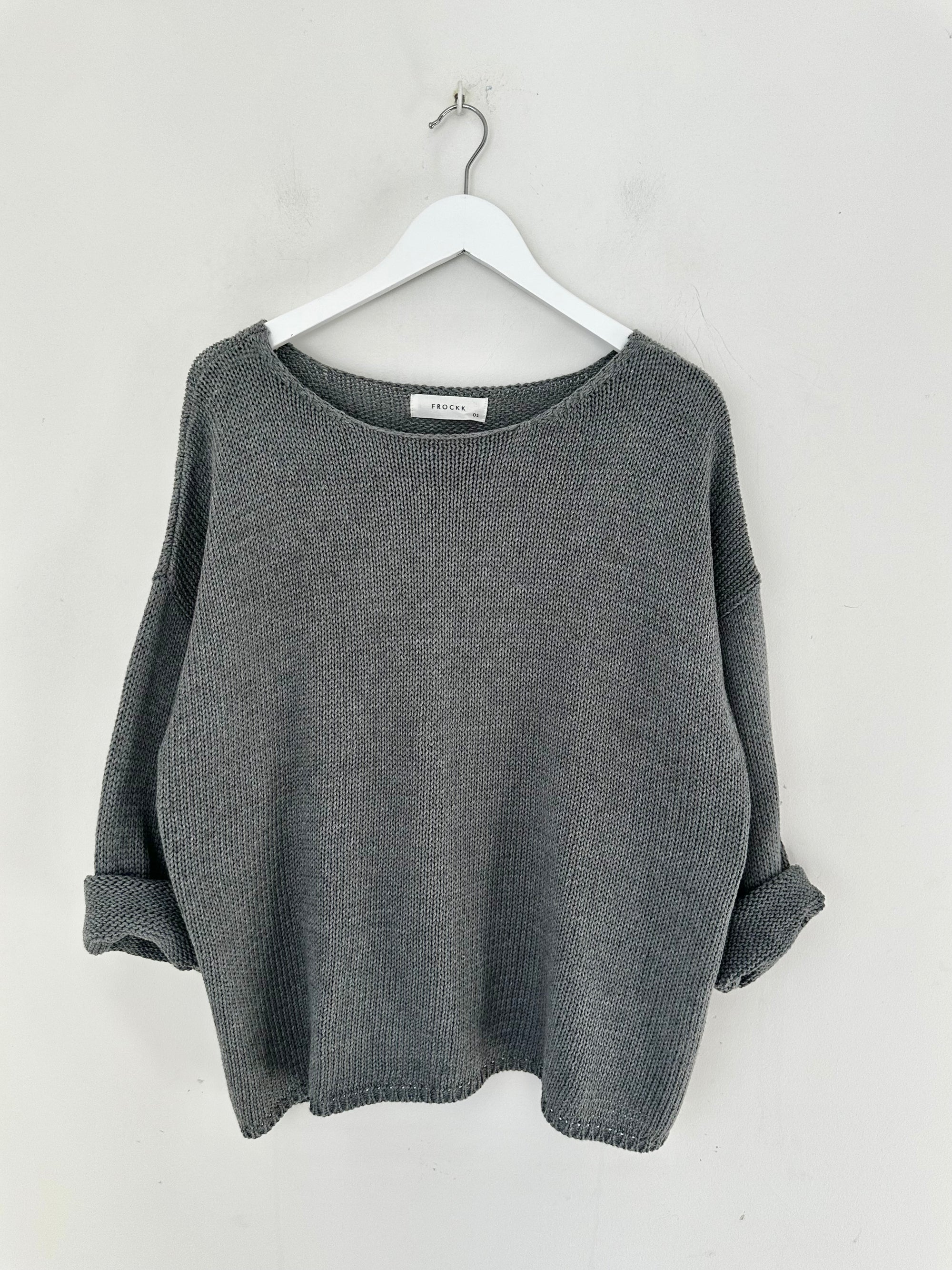 ashton jersey - slate grey cotton Apparel