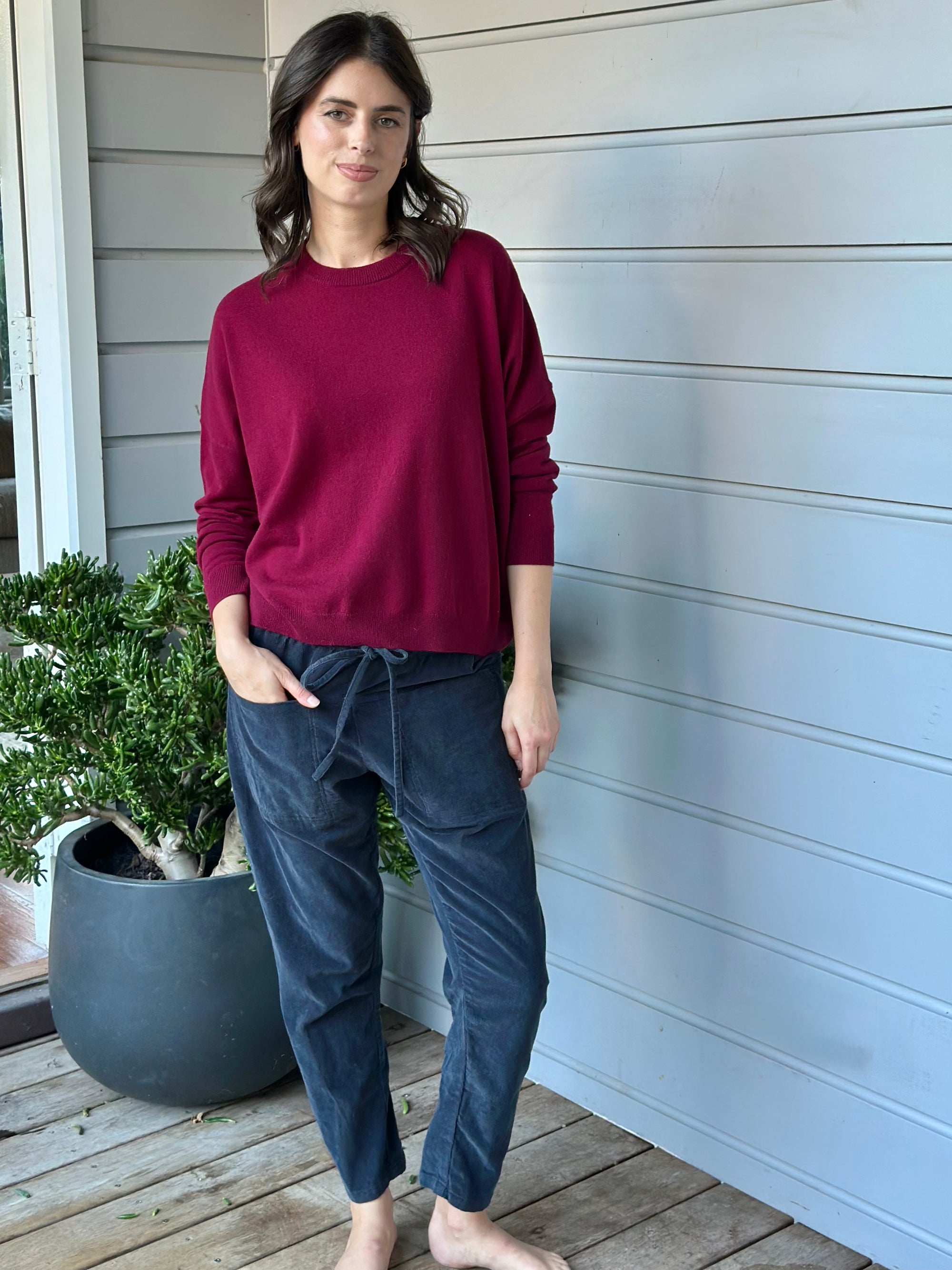 cassie crew neck knit-pinot cashmere Apparel