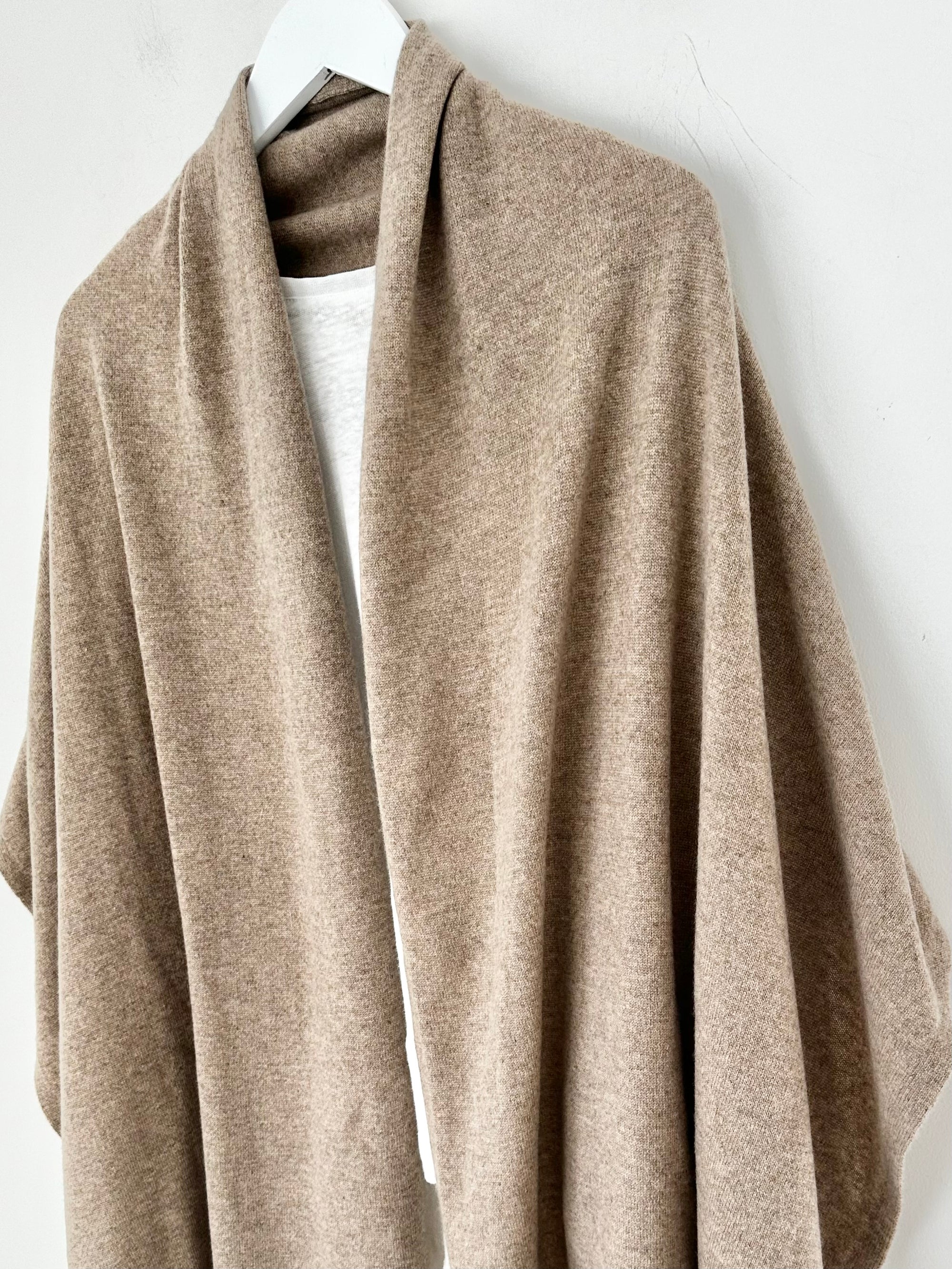 large cashmere scarf-oat almond Apparel