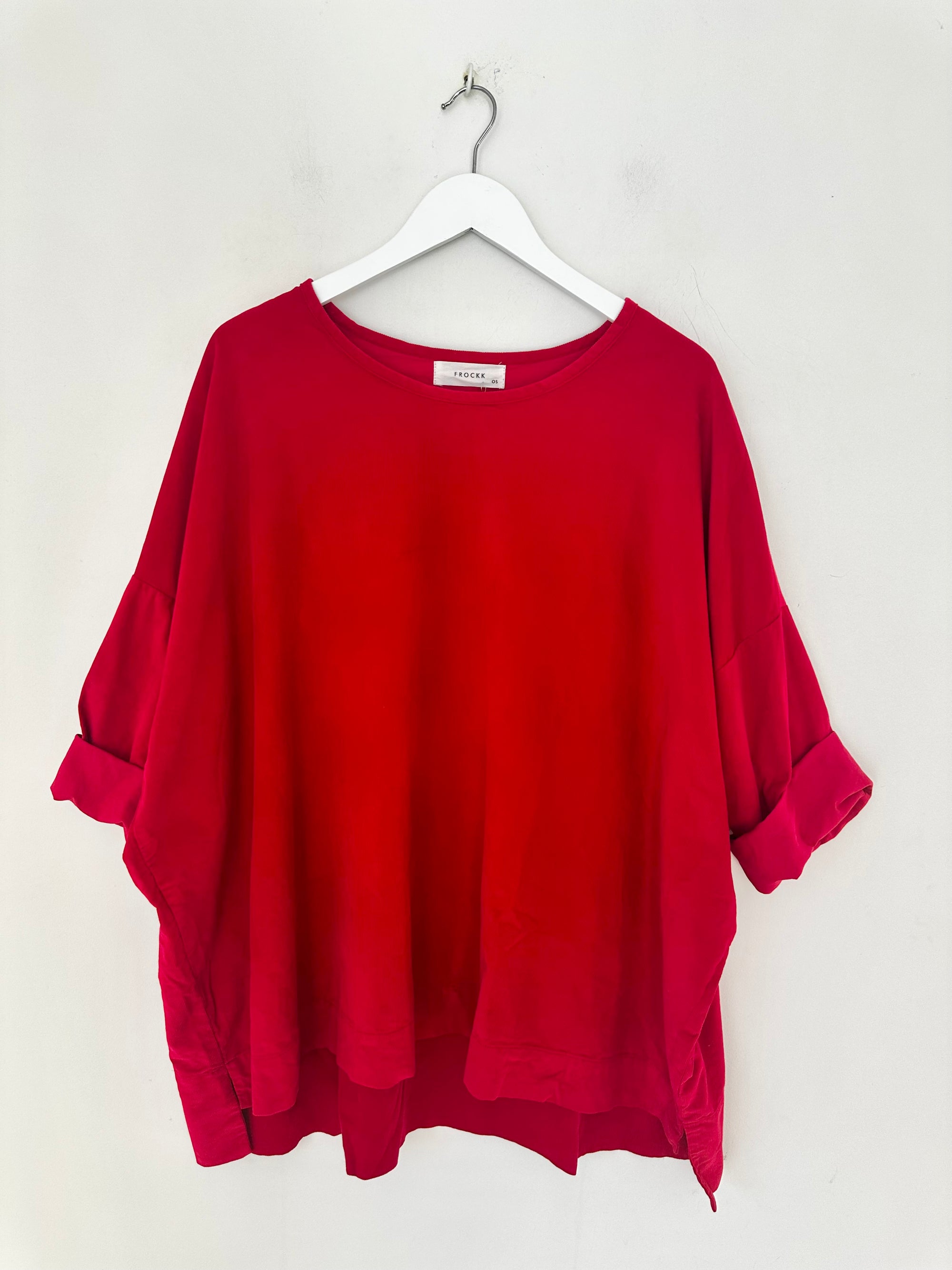 hunter top - winter red cord Apparel