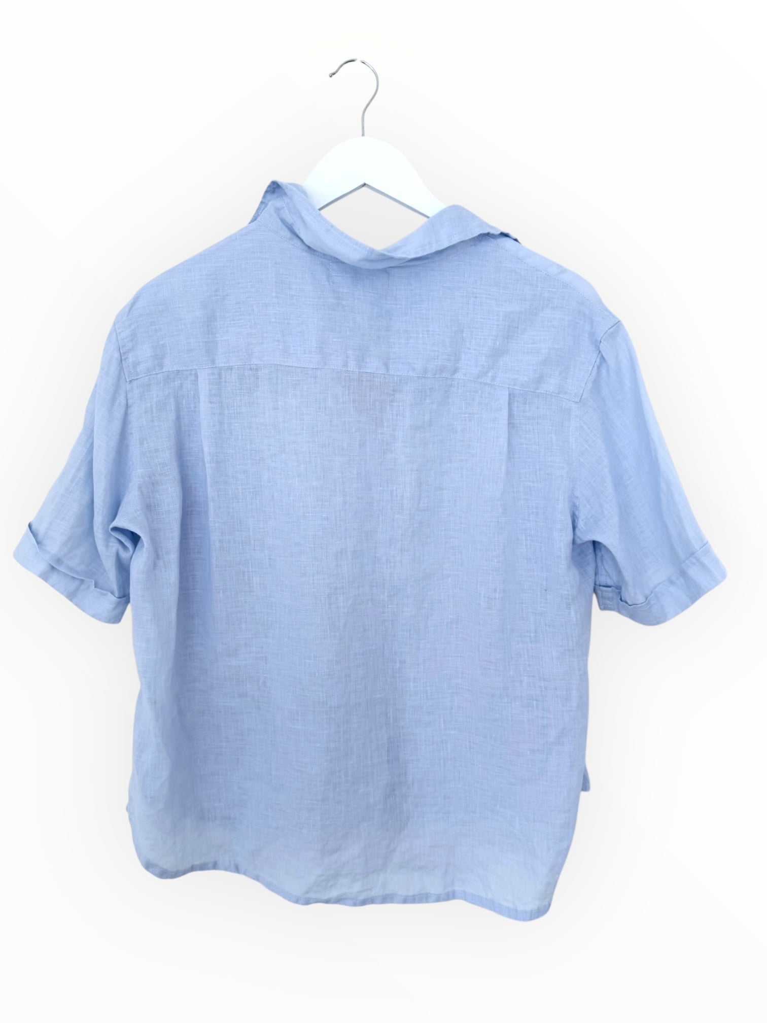 erin shirt-soft blue linen