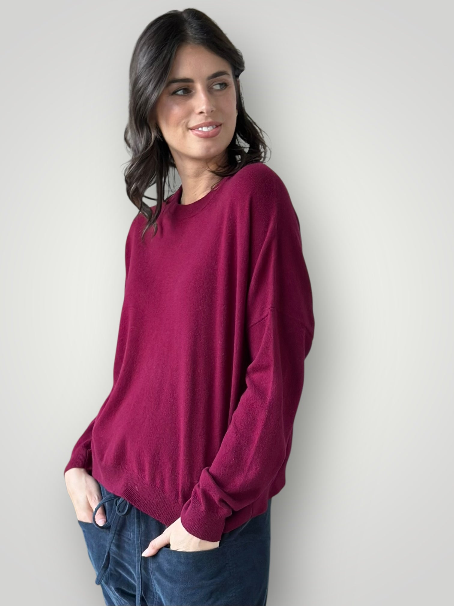 cassie crew neck knit-pinot cashmere Apparel