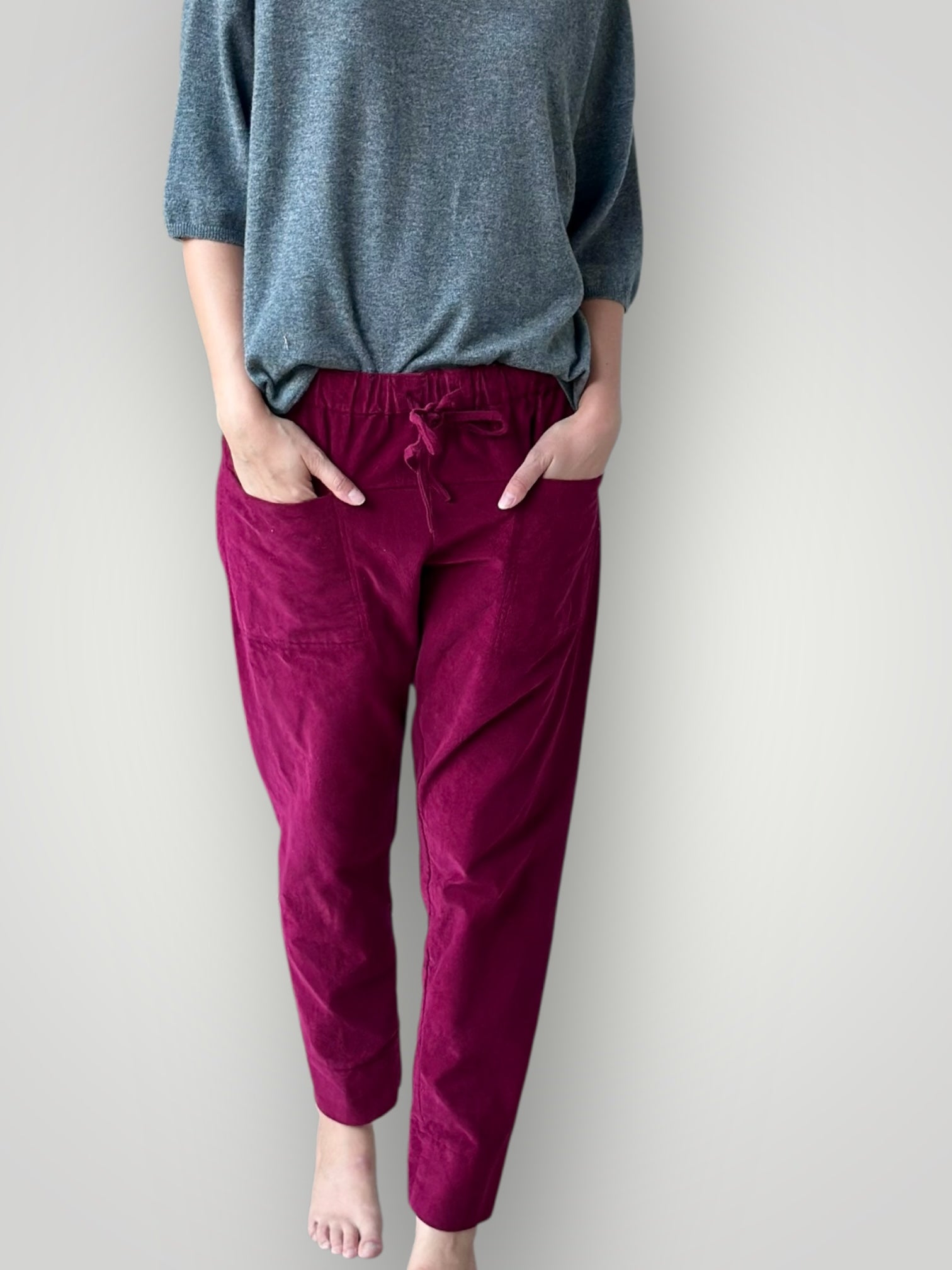darcy pants - merlot cord Apparel
