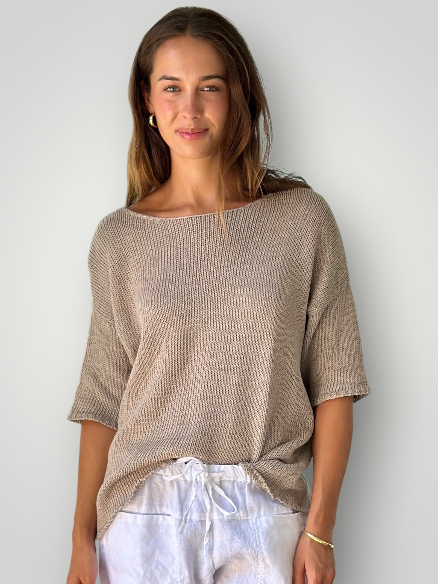 alex top-natural cotton knit Apparel